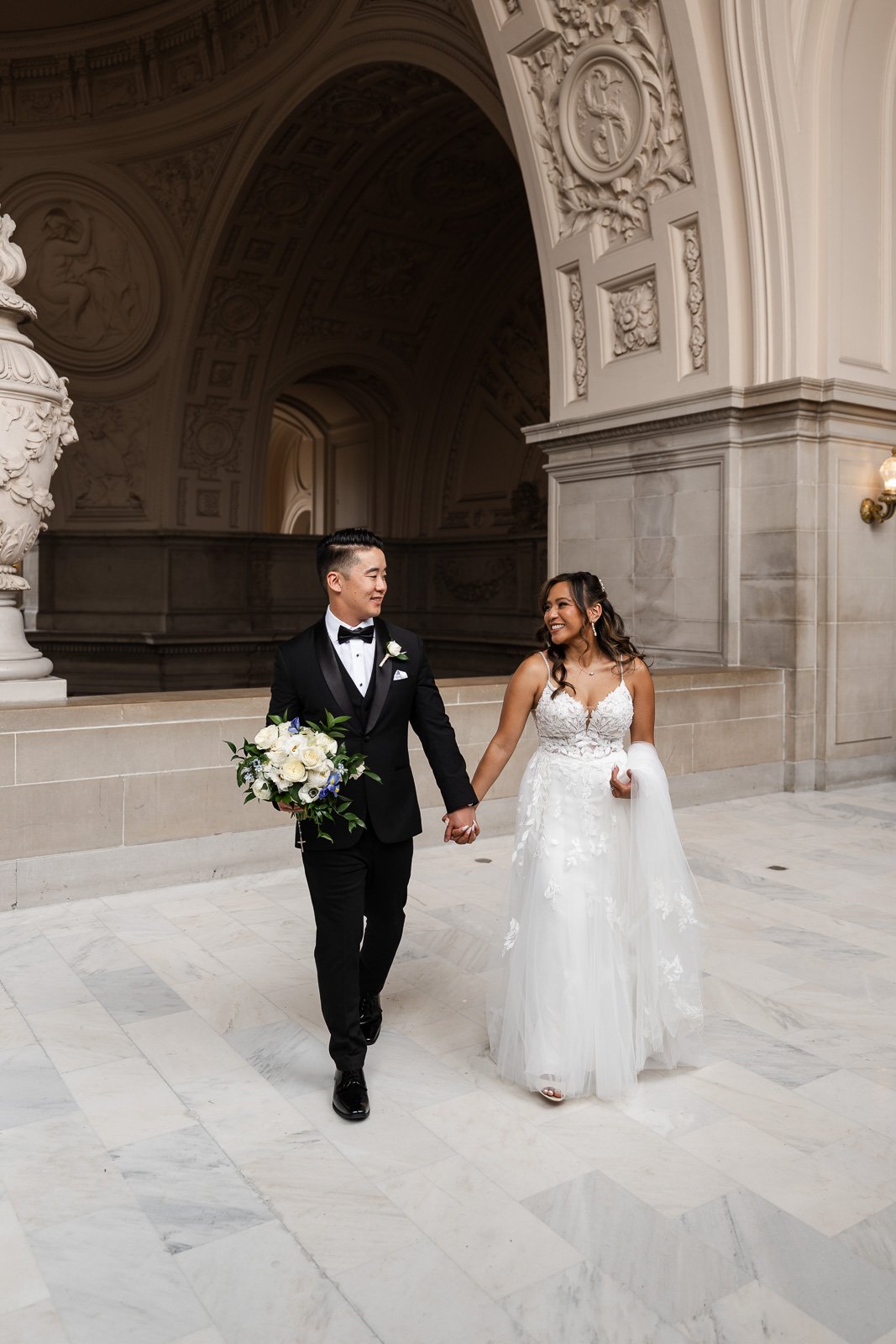 Elegant San Francisco City Hall Wedding | Harborview Reception