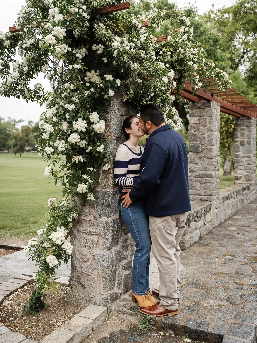ENGAGEMENT photo session at WPA Rock garden in sacramento