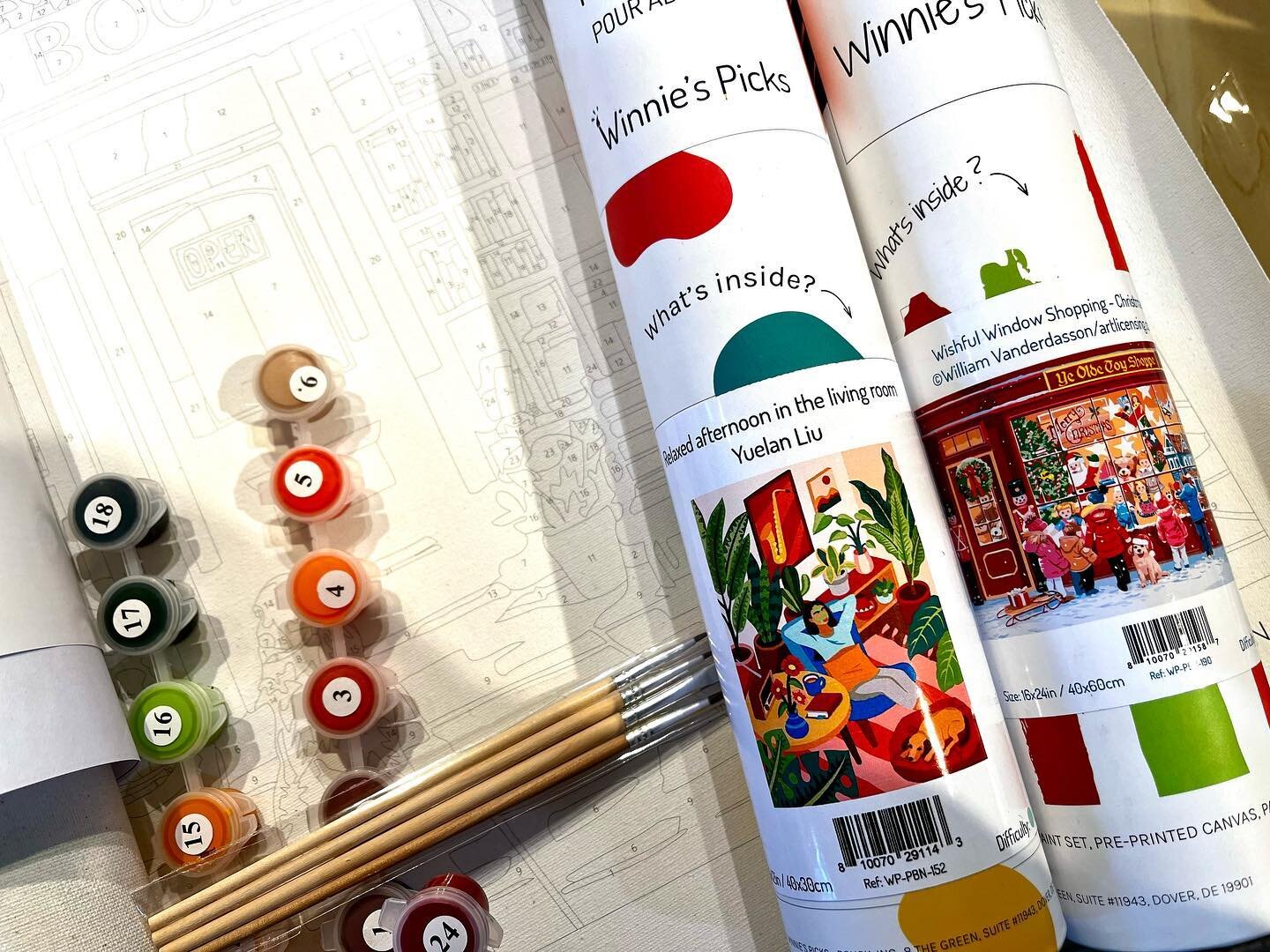 Paint by number kits. Great gift idea for any age!