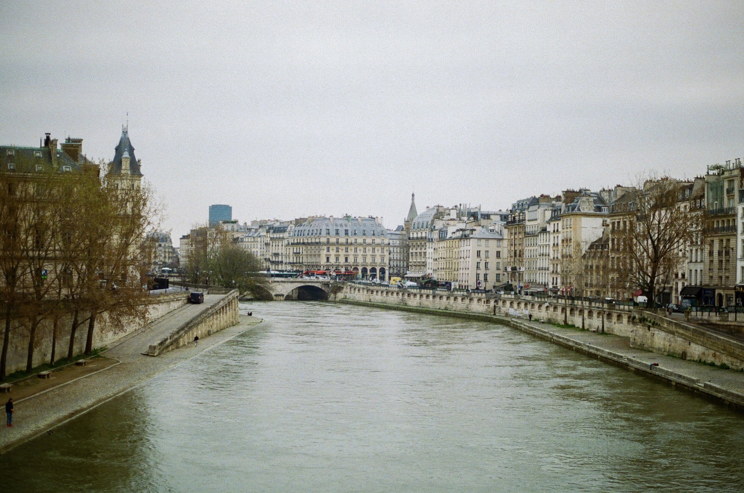   The view over the Seine, near Sainte-Chapelle.  