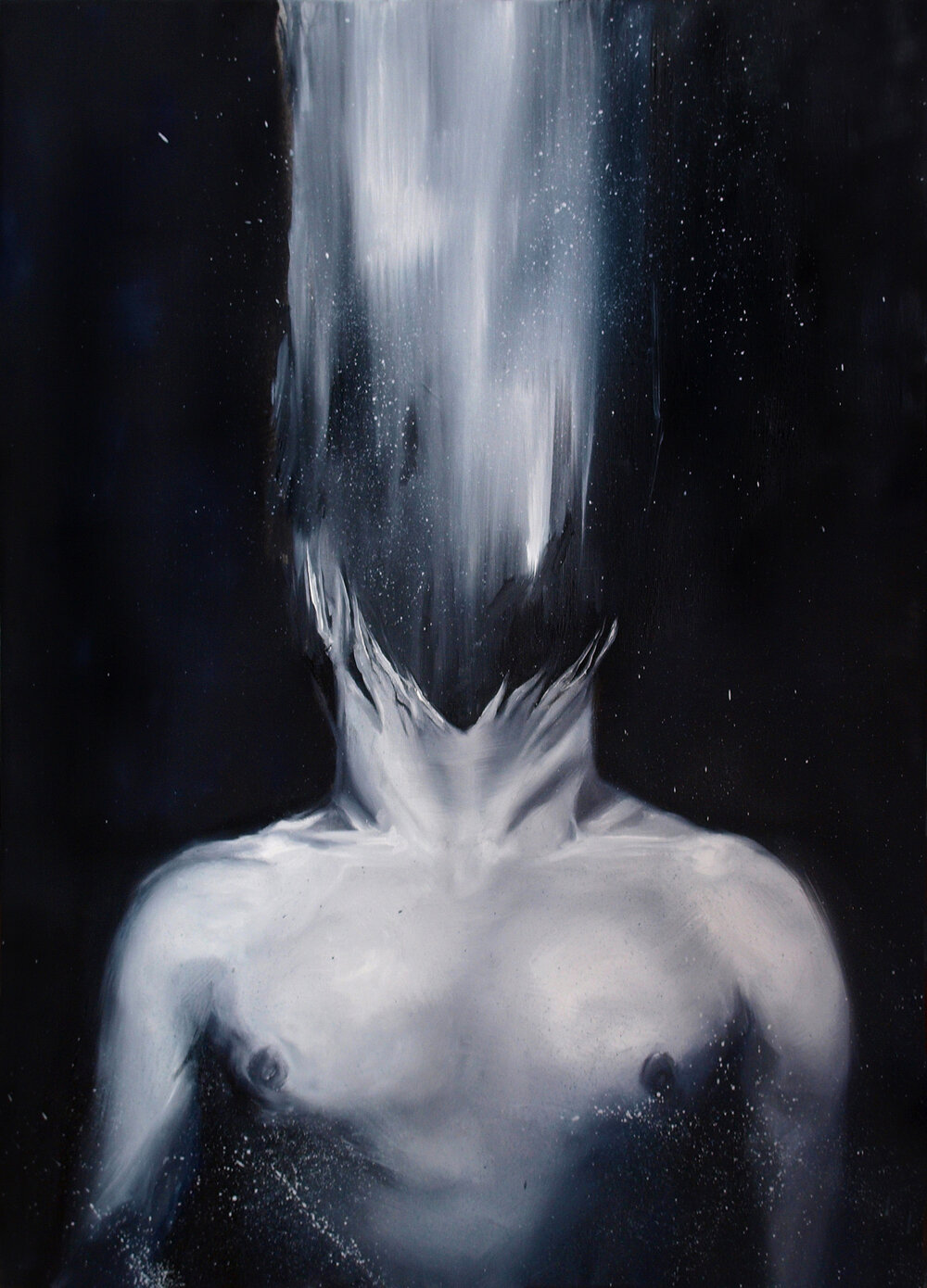 Untitled. Oil on canvas. 73x50. H. R. Giger Museum Collection. Switzerland.