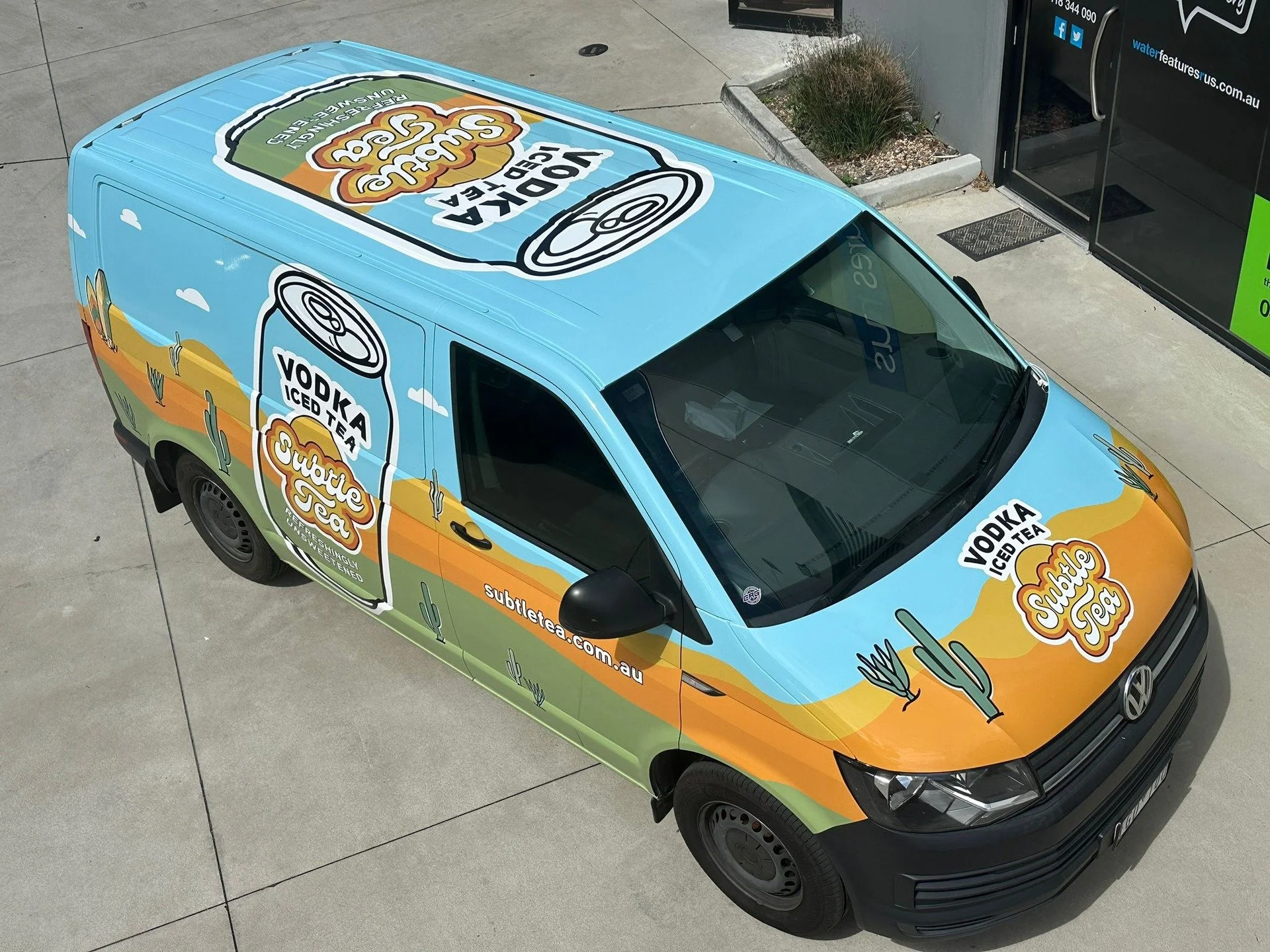 From the can to the van! Amazing to see the finished design. Thanks, @drinksubtletea, for sharing the photos. 

Signage by @crgdesigns for the wrap.

#designs #graphicdesign #illustration #graphicart #signs
