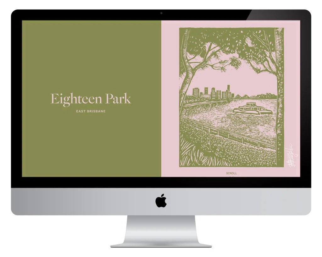 Place-Branding &amp; Property Marketing Illustration — Eighteen Park (Brisbane Real Estate)
