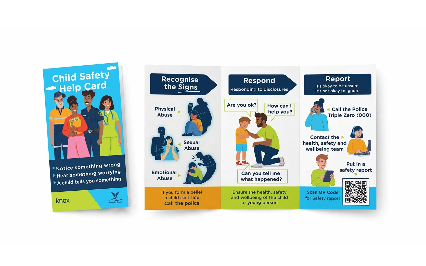 Child Safety Information Design &amp; Awareness Campaign for Knox City Council