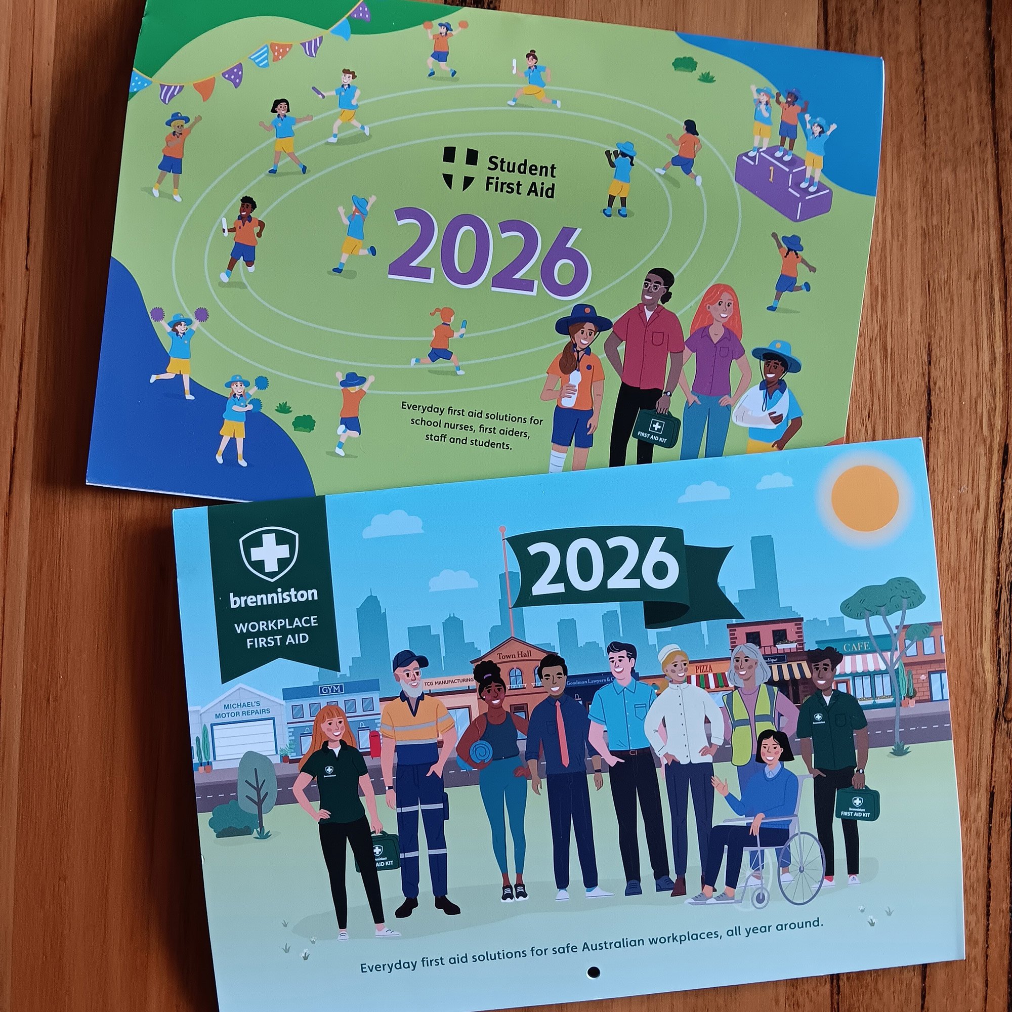 Covers for first Aid Information design and custom illustrated infographics