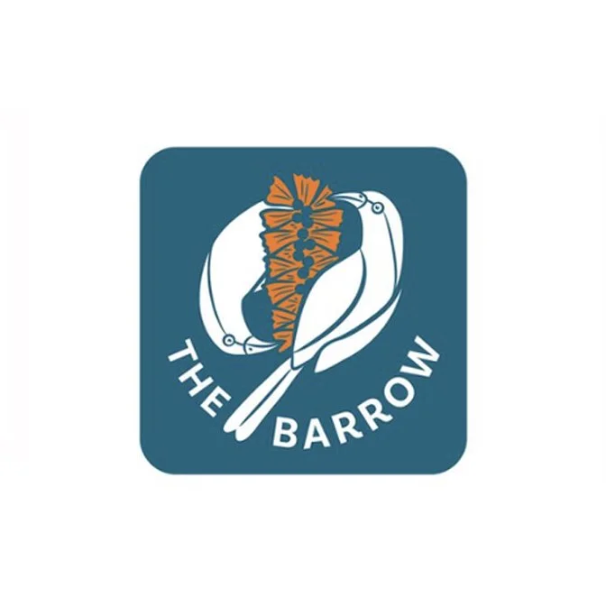 Logo with a stylised wattlebirds and a banksia flower, with the words 'The Barlow' beneath.