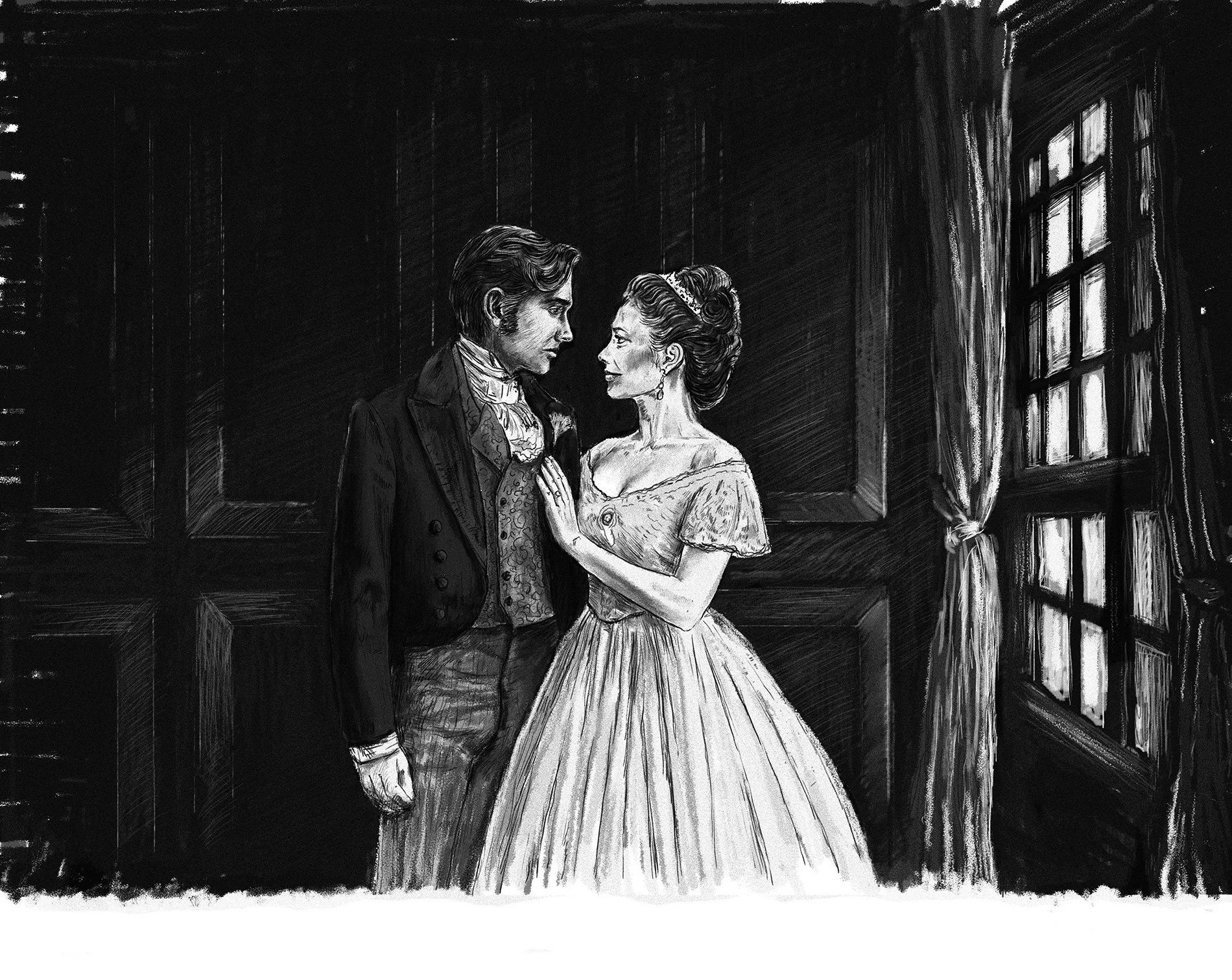 Dr Frankenstein and Elizabeth