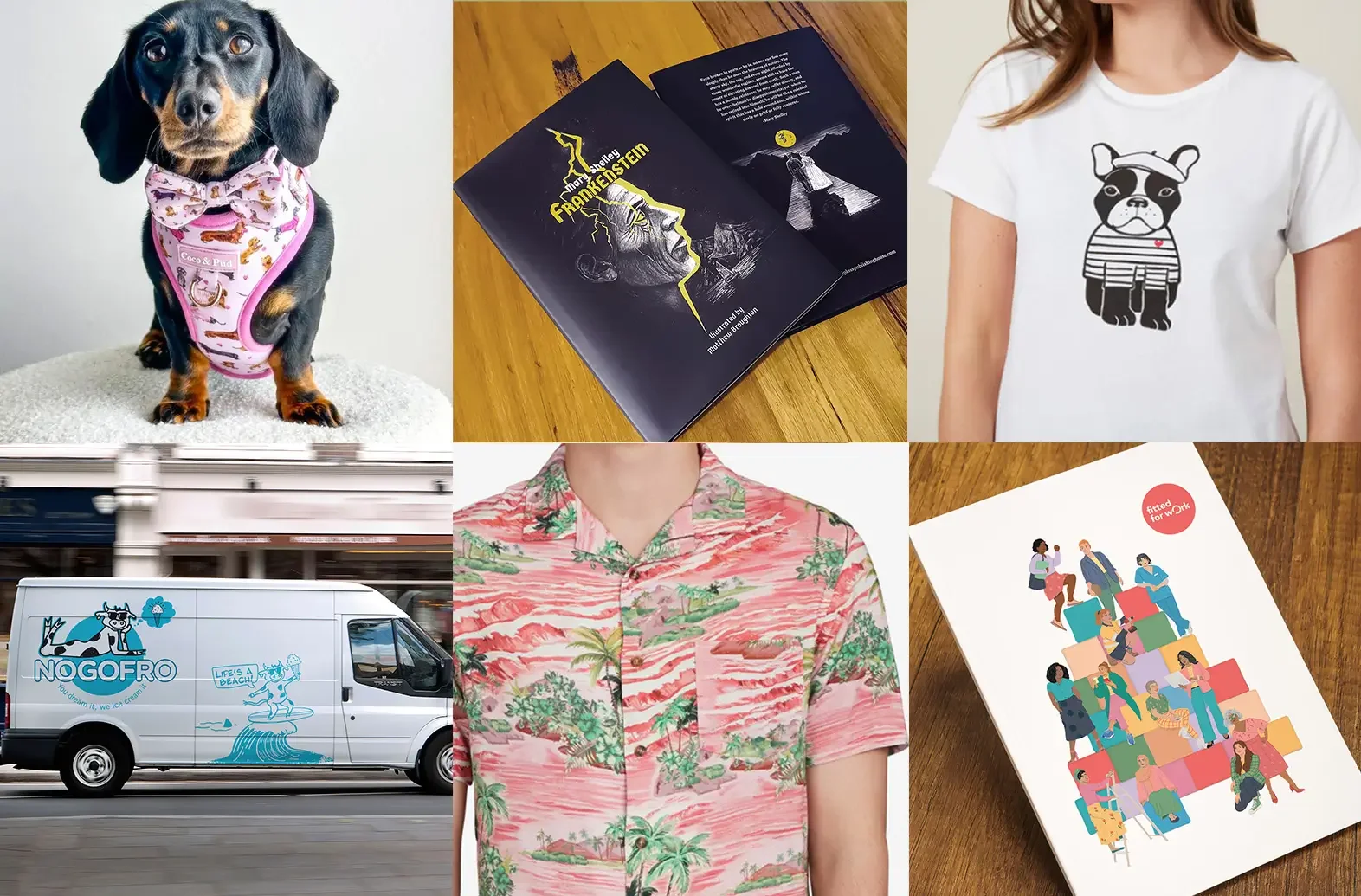 Folio gallery of work by Matt Broughton, textile design, illustration, graphic design and book illustration