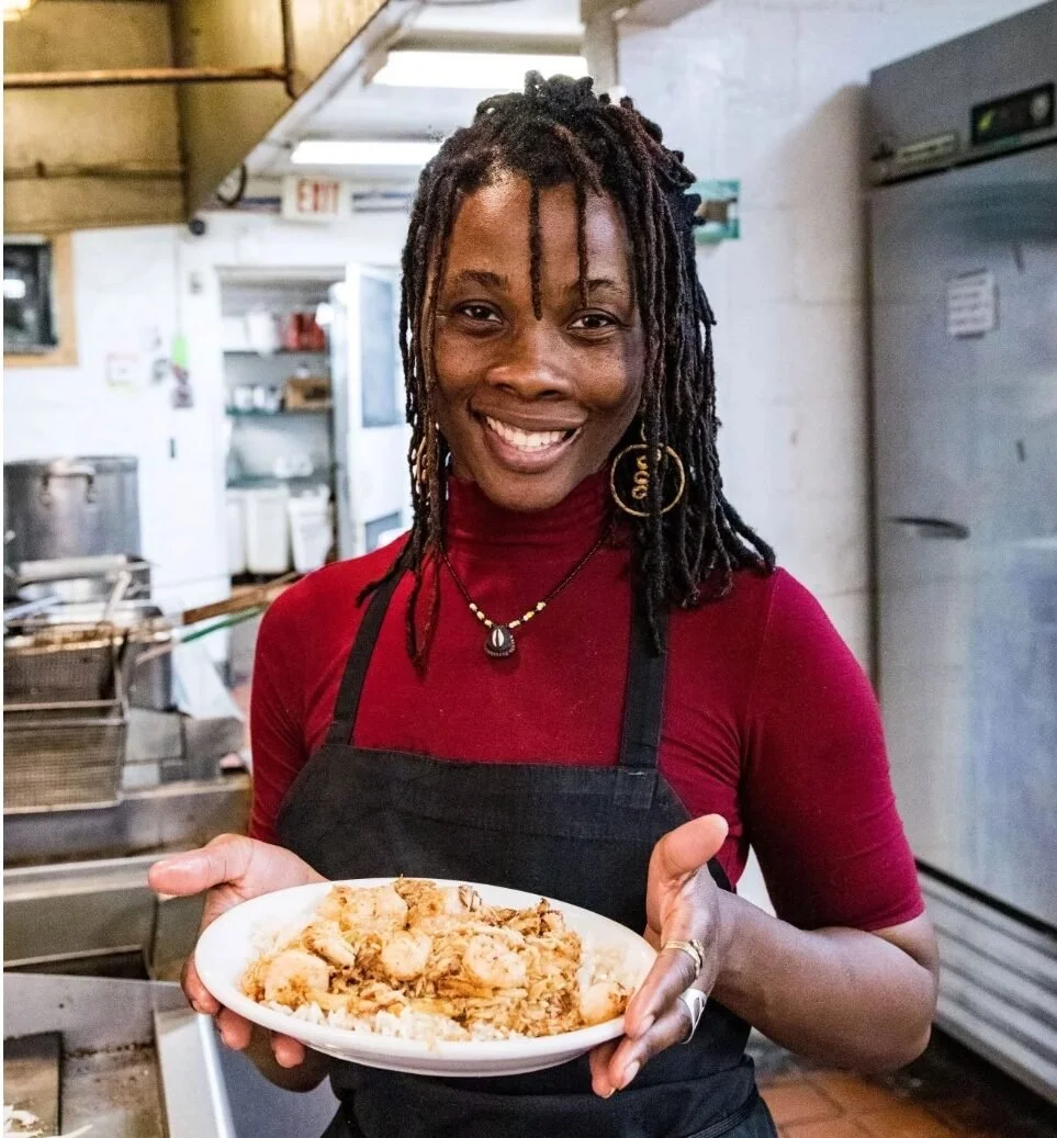  SAFIYA GRANT,  CO-MANAGER OF THE FAMILY-OWNED AND RUN HANNIBAL’S SOUL KITCHEN, IN CHARLESTON 