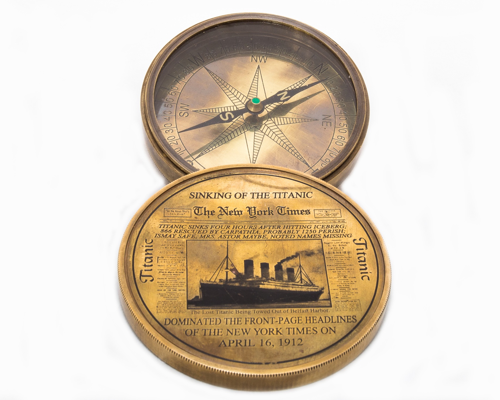 Vintage Nautical Titanic Theme Compass Maritime Working Compas 