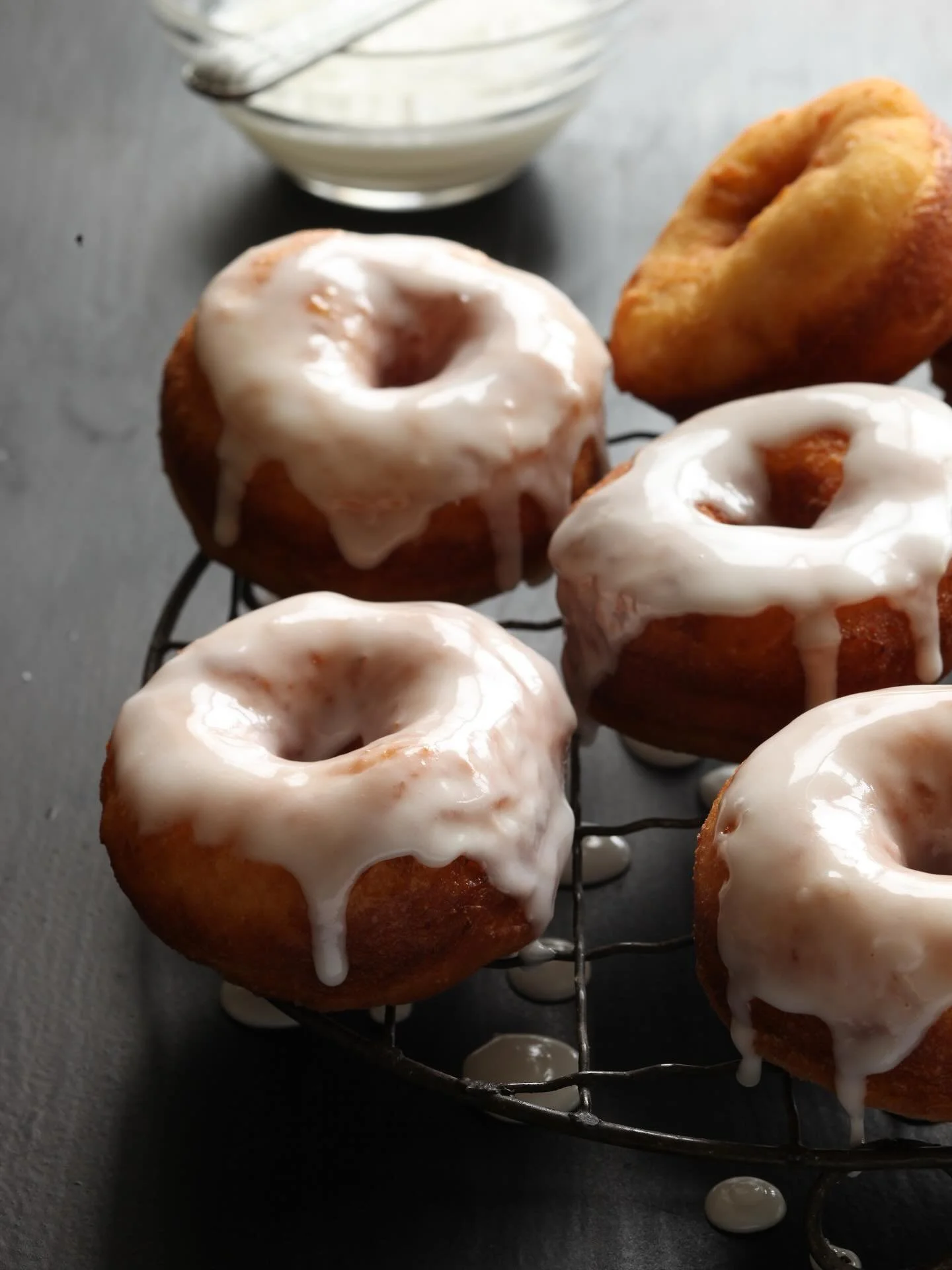 Celebrating the Melbourne Donut Festival this weekend at Queen Victoria Market. These are my Italian potato doughnuts with lemon icing😍 #doughnuttime #doughnutdreams