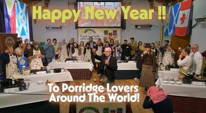 Happy New Year from the porridge lovers! That&rsquo;s me in the background, toasting the porridge with Irn-bru ( if you know, you know). Hoping there will be more Aussie competitions in 2026. Please get in contact for any advice/ mentoring!