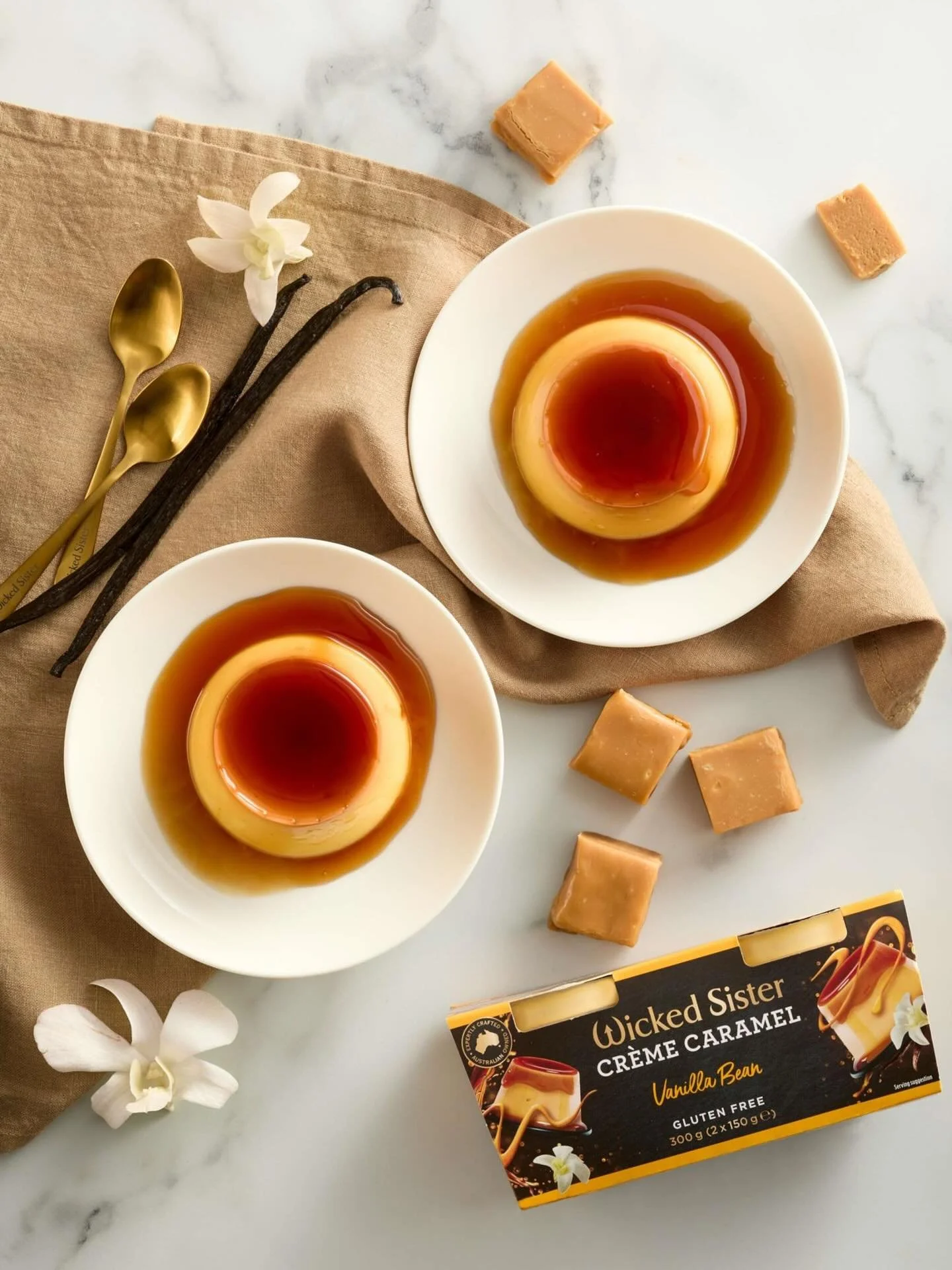 Recent work for @wickedsisterdessertsau #cremecaramel🍮 #foodstylist