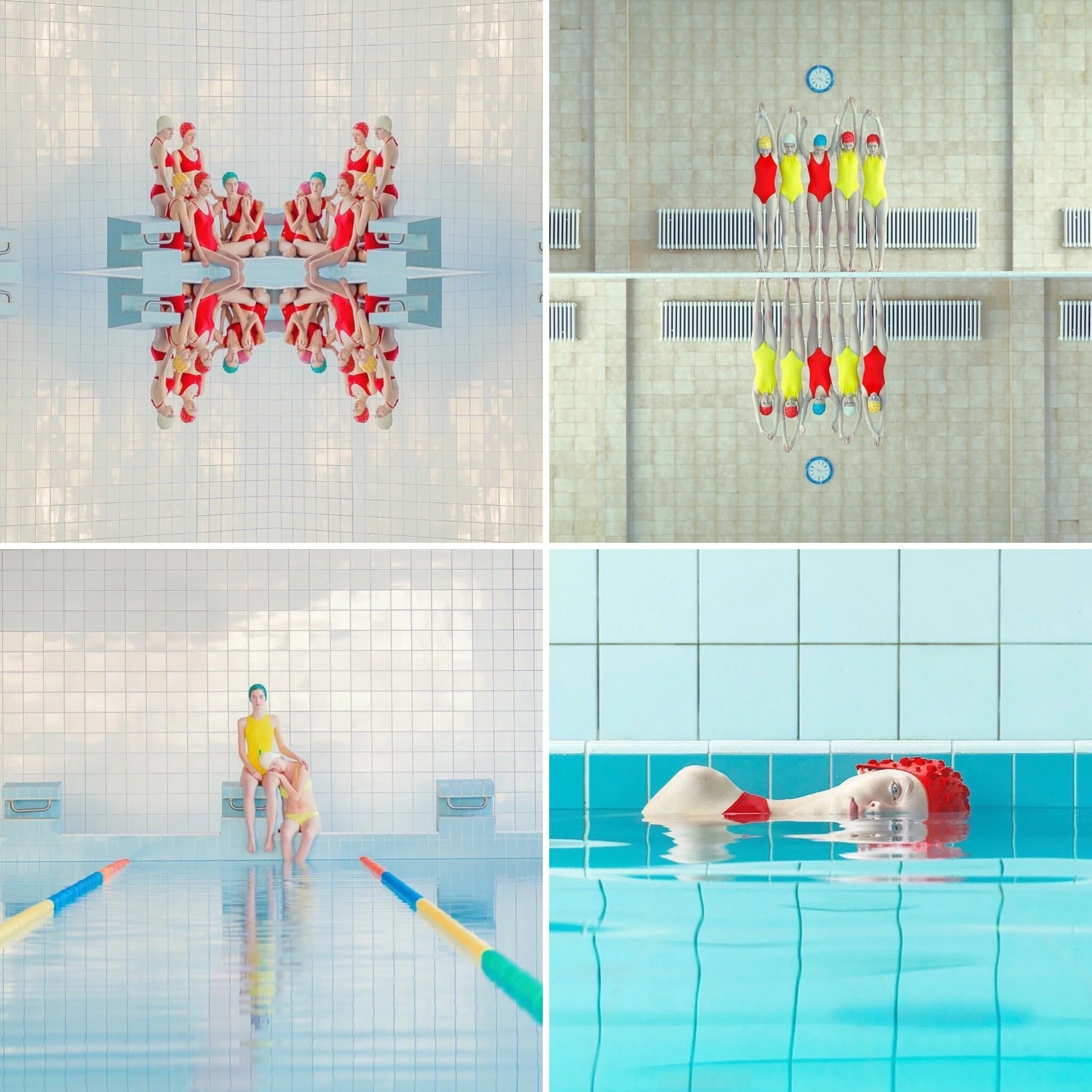 Maria Svarbova's Swimming pool series at Ft. Lauderdale Art &amp; Design Week