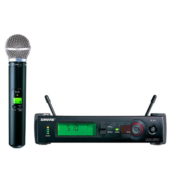 Shure – HF SLX4/SLX2 BETA58Ensemble HF récepteur SLX4 + Emetteur SLX2 + Micro dynamique BETA58 HFPrix HT : 50,00€