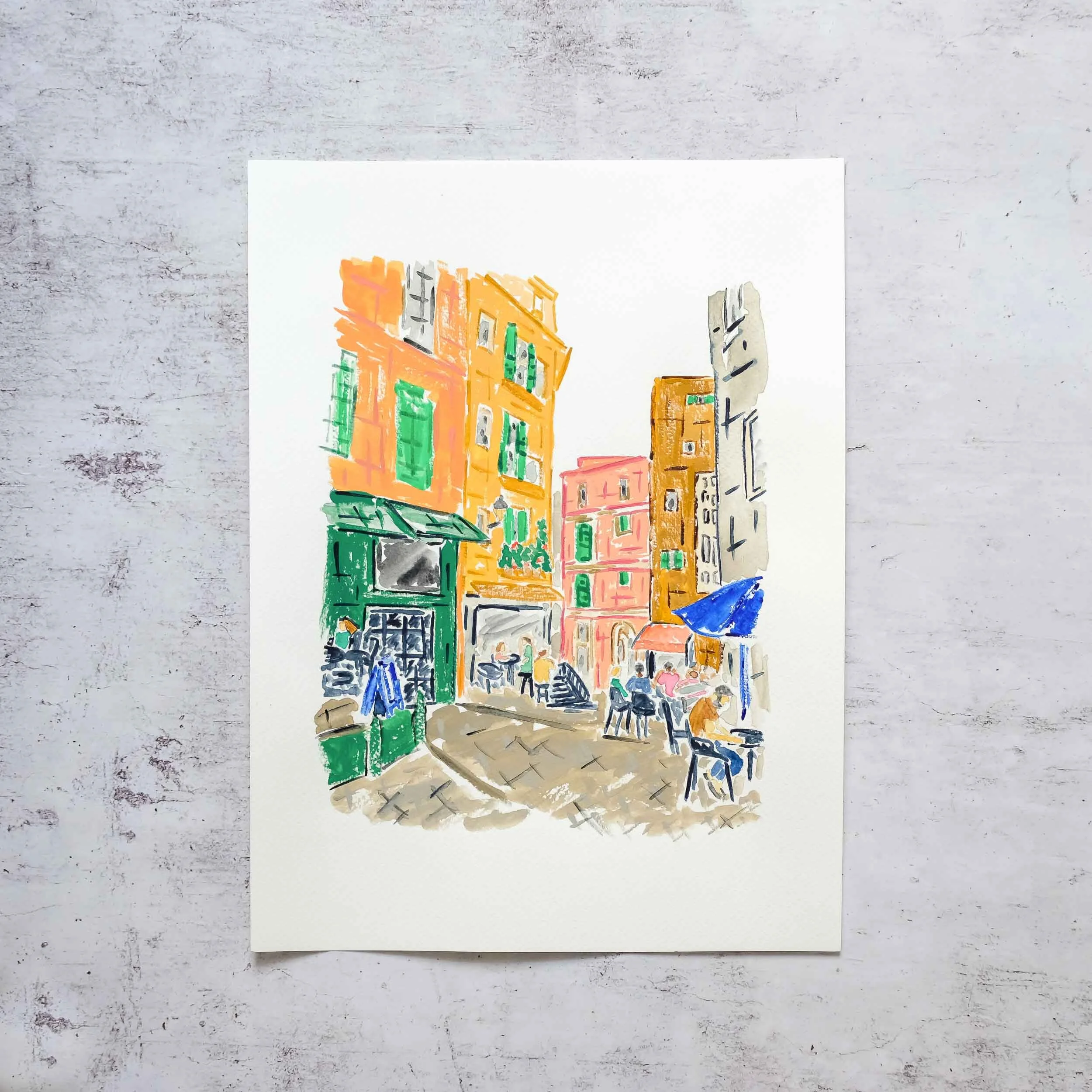 Original "Spanish Plaza" — Annie Montgomery Design