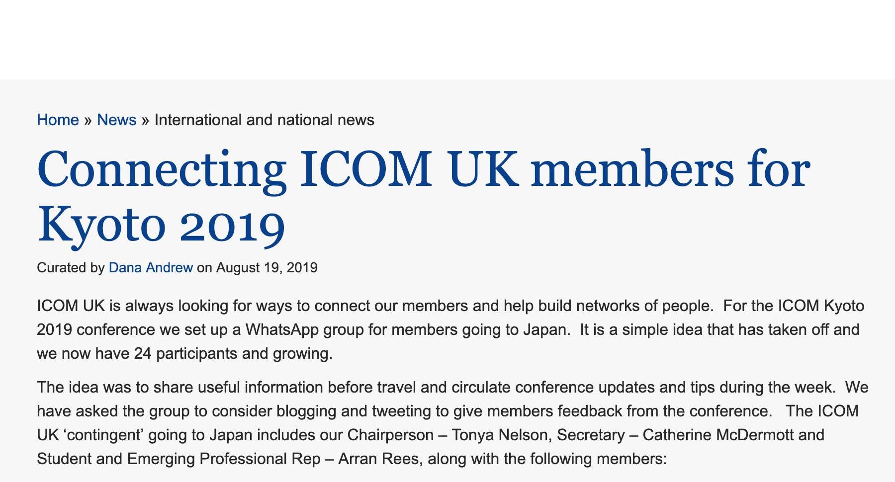 Join the ICOM UK Whatsapp group