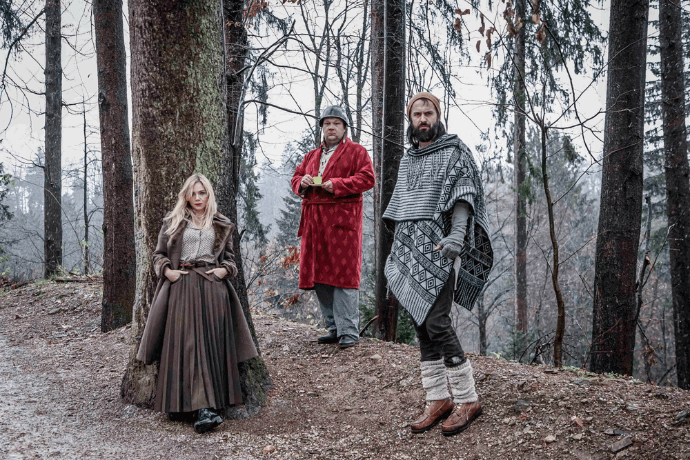 2015 – SITI THEATRE – Savage – Director / Aleksandar Popovski – Based on  / Doppler by Erlend Loe – Cast / Uroš Fürst, Katarina Čas, Primož Pirnat – Costume Design / Barbara Podlogar – Set Design / Barbara Kapelj, Aleš Korpič – Lighting Design / Davi