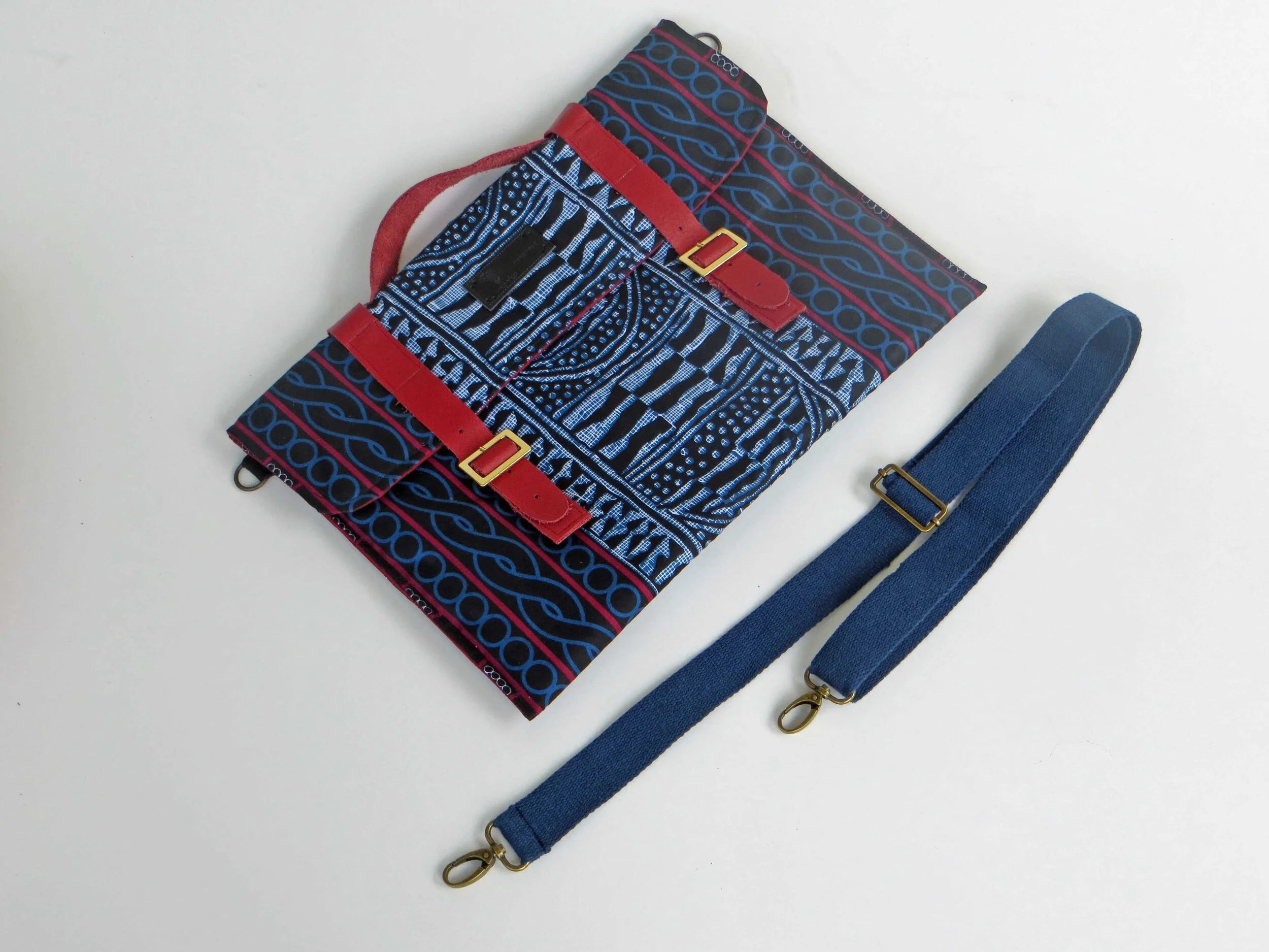 African Print Messenger - Laptop Bag