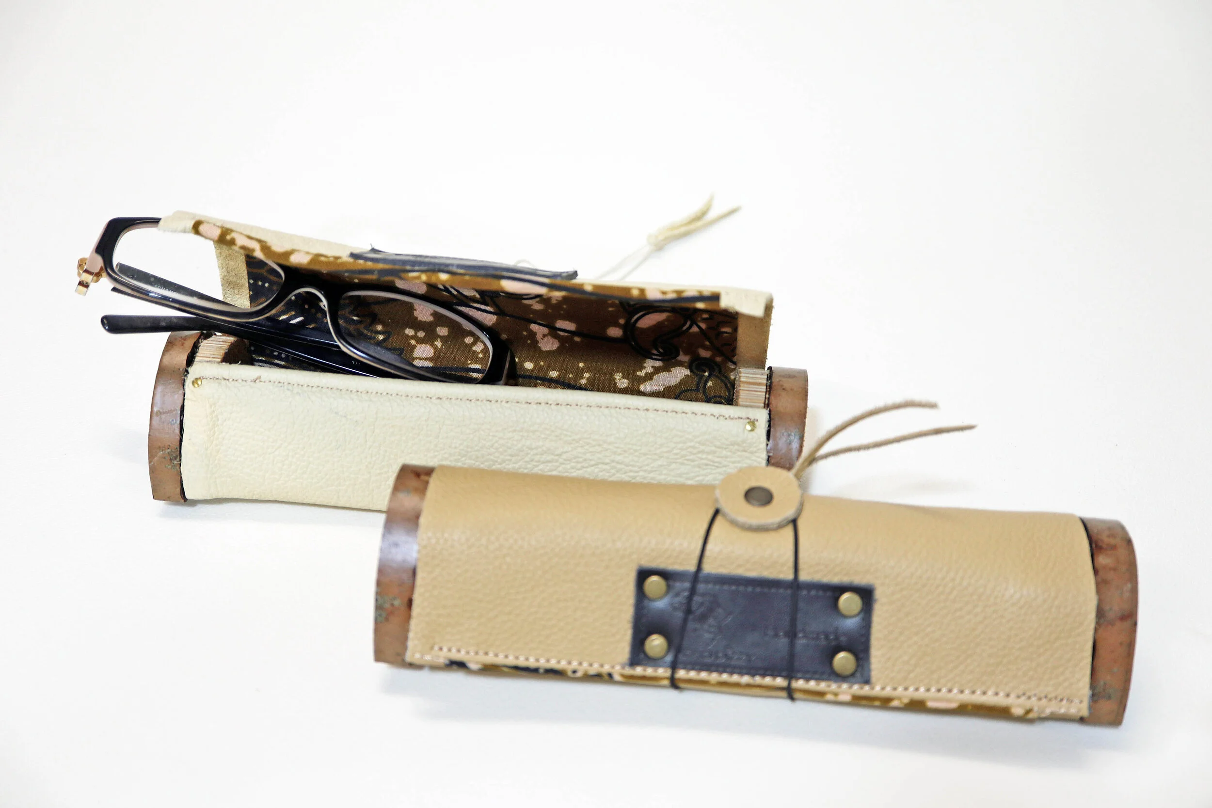 Leather and African Bamboo case
