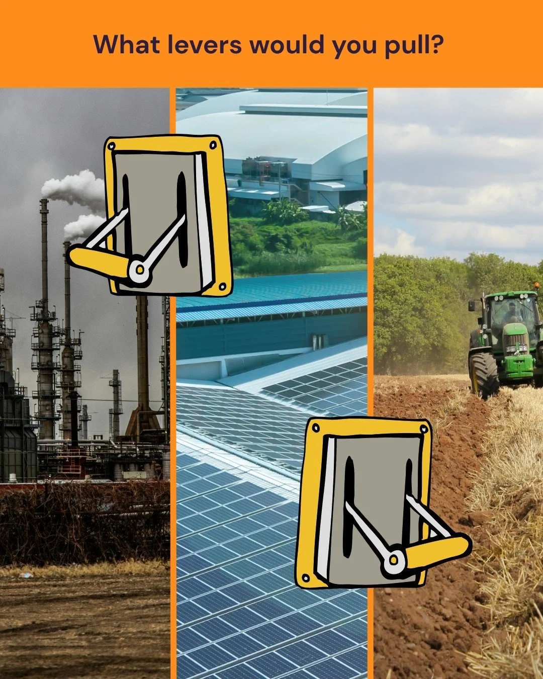 Spots left to join our interactive Climate Levers webinar! Find out what different scenarios could look like, based on which levers you would pull 🧐Last session we started with a status-quo scenario which predicted a 3.3 degrees increase in global t