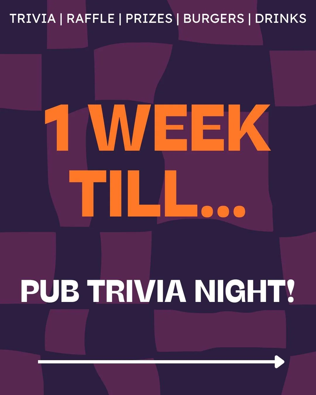 Just ONE week until our first ever Pub Trivia!!! Tickets have sold out! Can you tell we're getting excited? It will be a fantastic night filled with questions, prizes, and perhaps a surprise or two... Tidy up your general knowledge; we're looking for