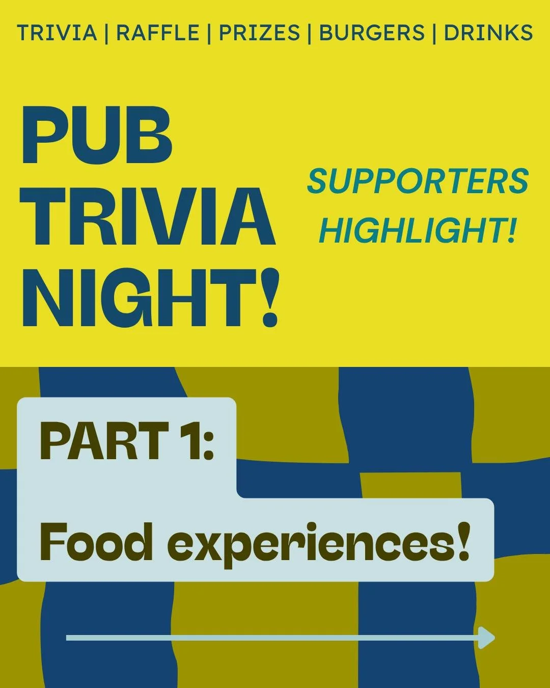 Trivia supporters highlight! Thank you to these delicious local food spots. Swipe through for your next meal spot 😋