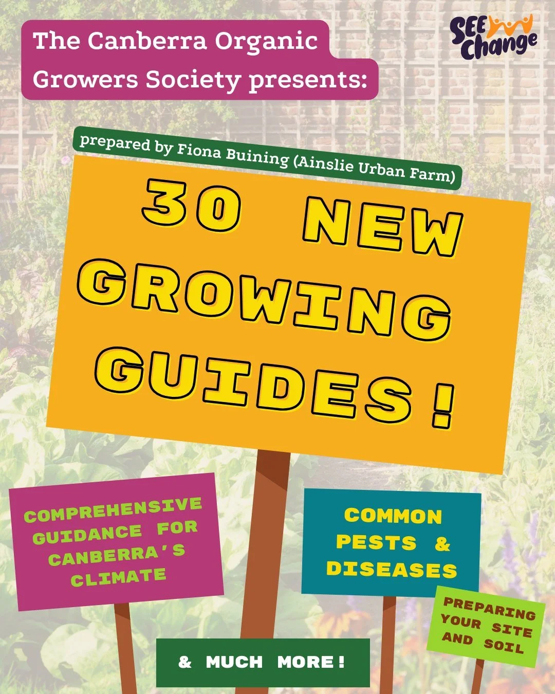 Want to grow nutritious organic produce in Canberra? The Canberra Organic Growers Society @cogs_act has guides for you, with 30 NEW growing guides added earlier this month!

The guides have been prepared for COGS by the fantastic Fiona Buining of @ai