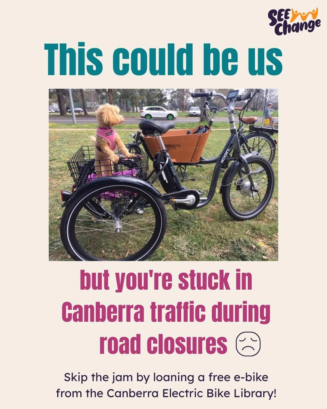 Have you (tried to) drive around Canberra recently? You've probably had to slow down or take a detour for one of the many road closures. Why not try swapping some of your driving for an e-bike that suits your lifestyle? The Canberra Electric Bike Lib