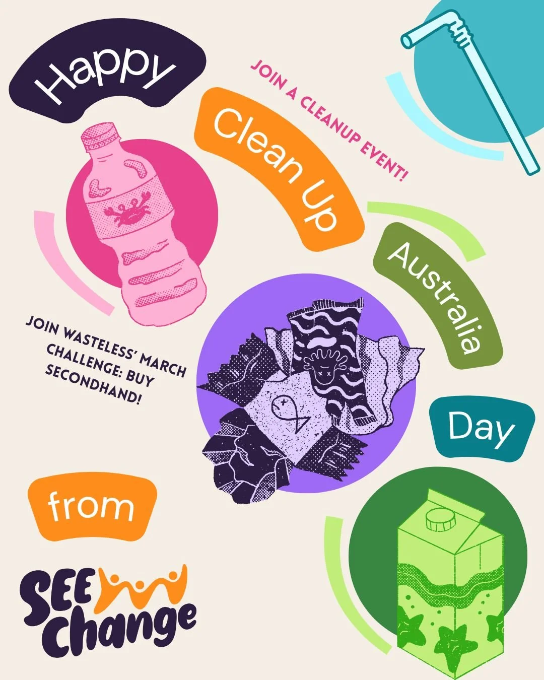 A very happy @cleanupaustralia day from SEE Change! Whether you are at a local clean-up event today or doing a waste challenge, we hope you have a fruitful and encouraging day maintaining your local environment.

Of course, cleaning up continues beyo