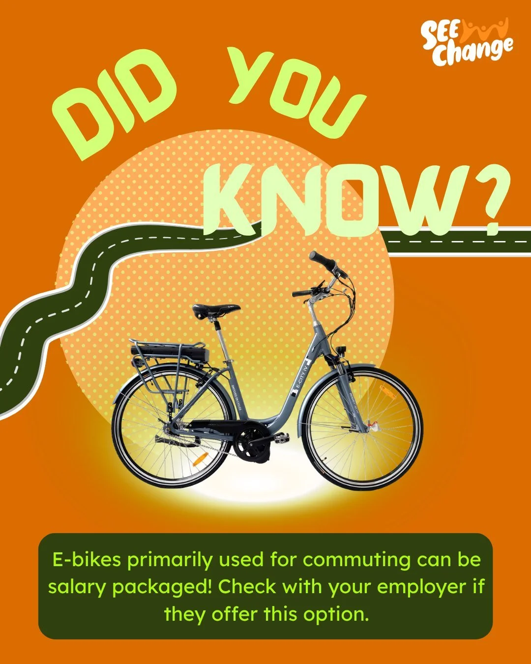 As long as an e-bike is primarily used for commuting, it can be salary packaged (i.e. a novated lease, paid via payroll with pre-tax money). There are no FBT obligations, so an employer facilitating the novated lease will have no out-of-pocket expens
