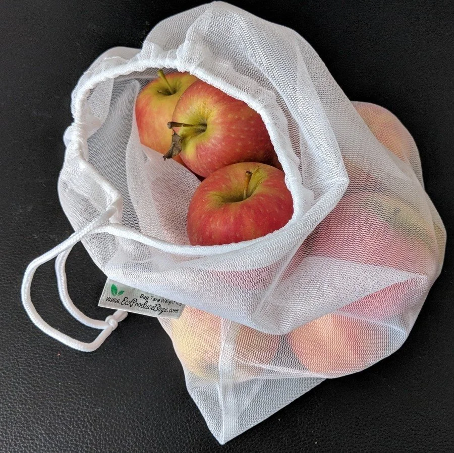 Reuse produce bags when shopping for fruit and vegetables