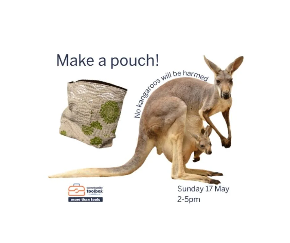 Turn fabric scraps into a useful, lined zipper pouch. Bring your own fabric if you want to (embellished or not) - or use fabric on hand. Make as many as you have time for. 

$30 for Toolbox members
$50 for non-members
Let us know if these fees presen