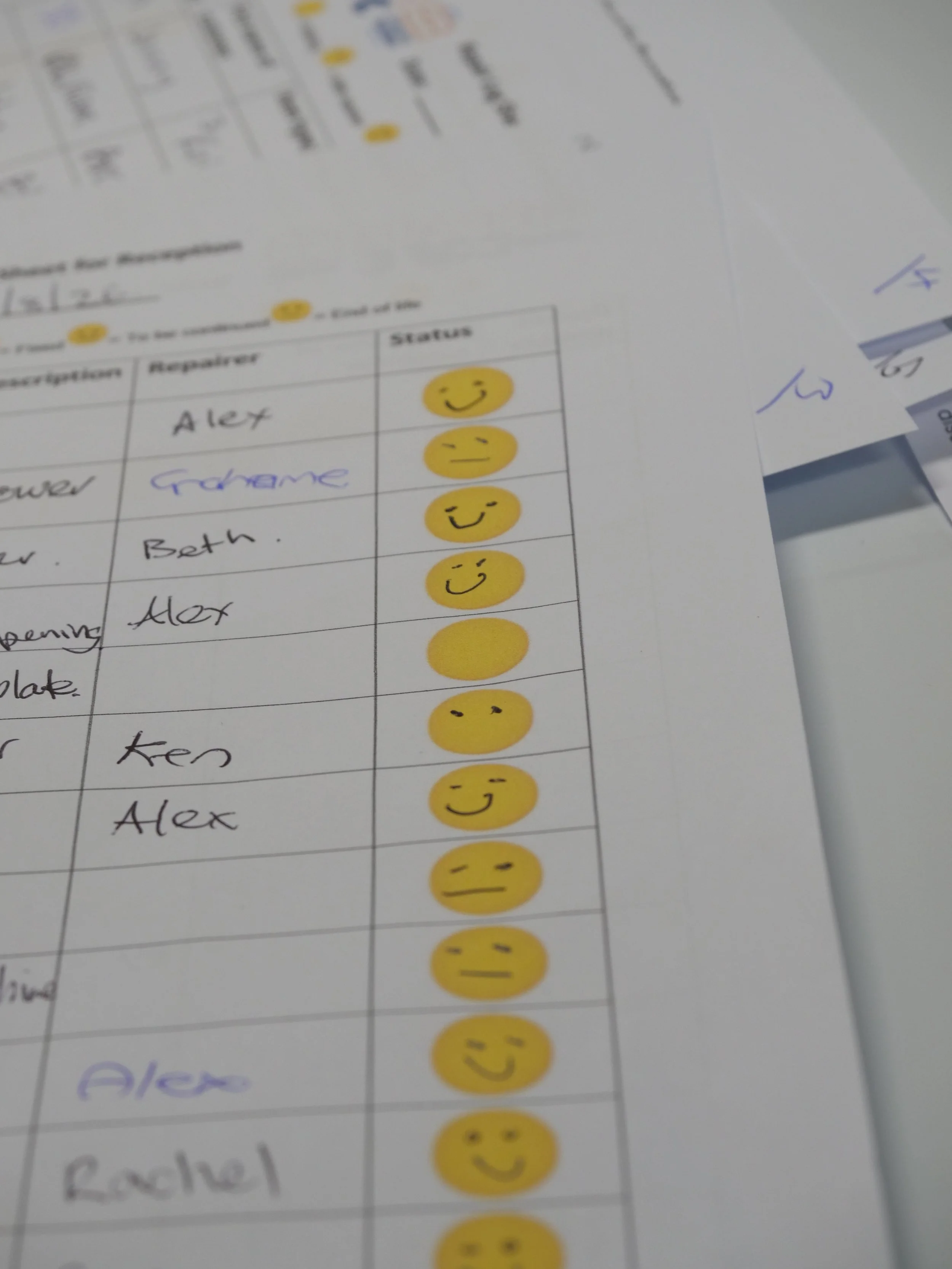 Repair cafe docket.