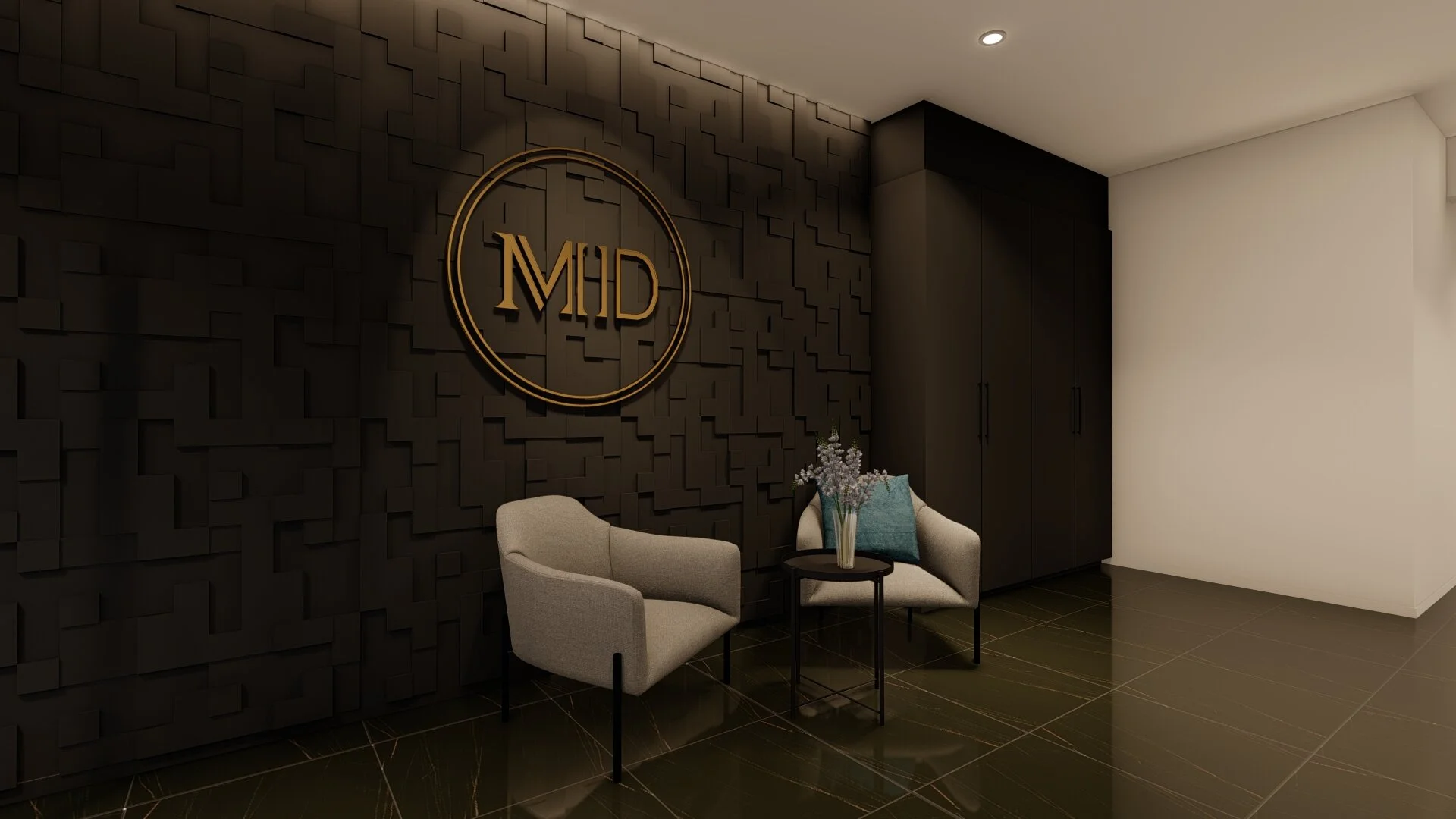  black design wall 