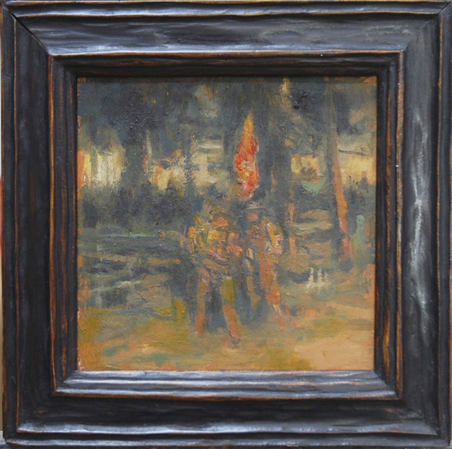 Color Guard, Oil on Board, 2011 (SOLD)