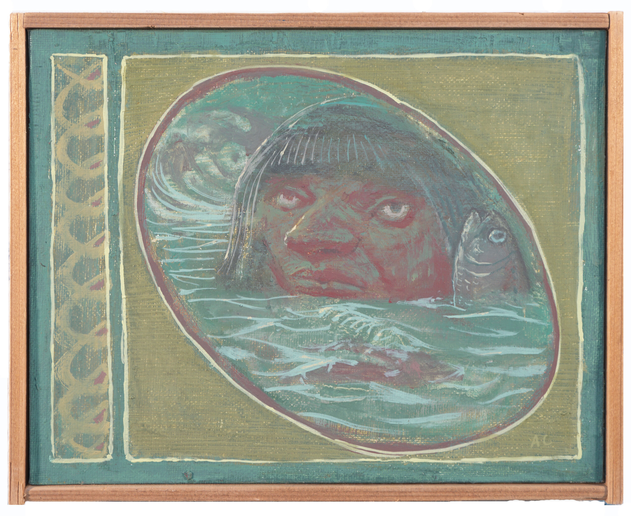 The Fluency of the Ocean, 8" x 10", Oil on Canvas-Board, 2020