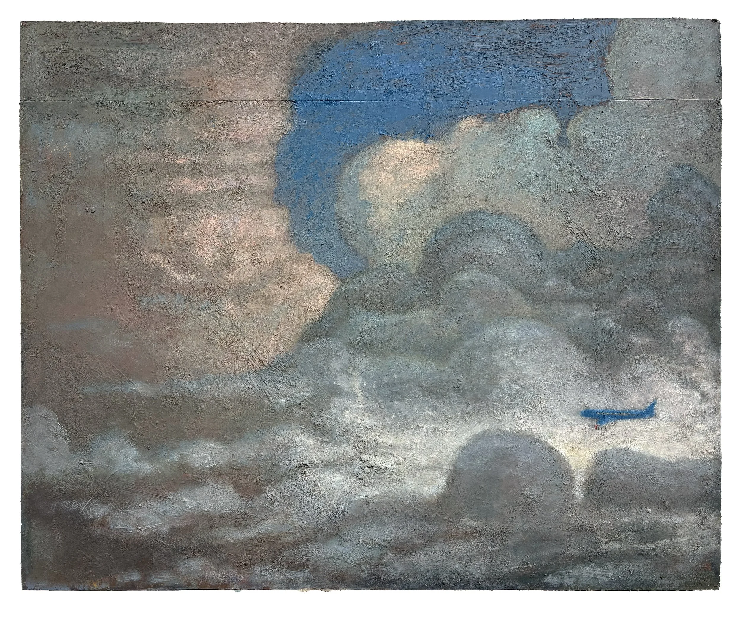 30,000 Feet, 22" x 27", oil on board, 2026