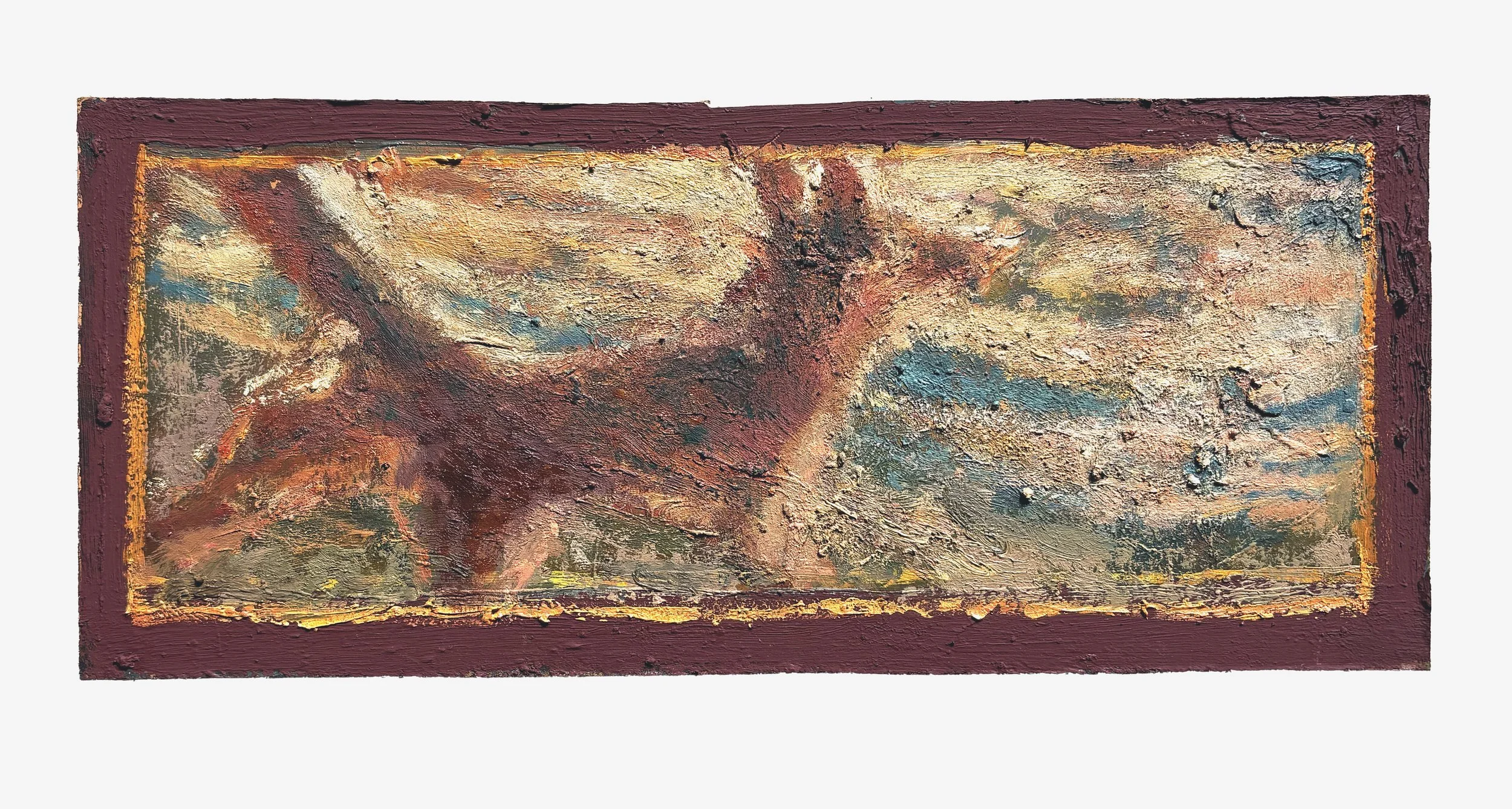 Fox Gallant, 12.25" x 5.25", oil on board, 2026