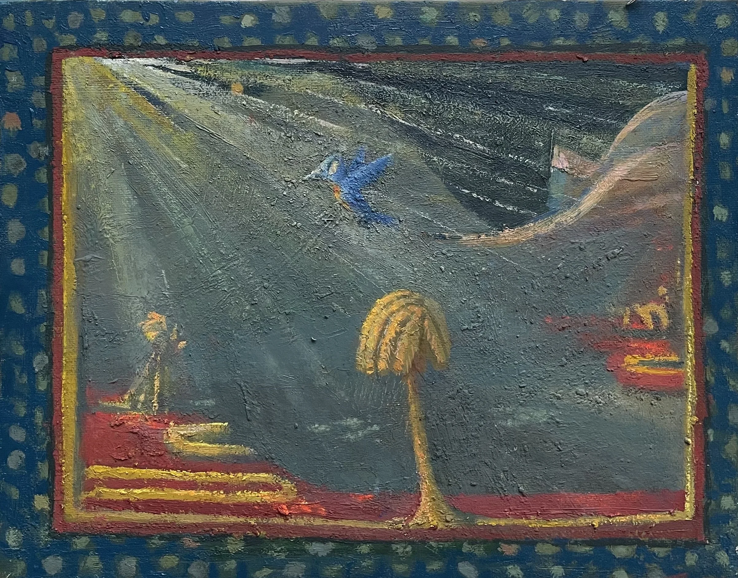 Light Out for the Territories. 11” x 14”, oil on canvas board, 2024