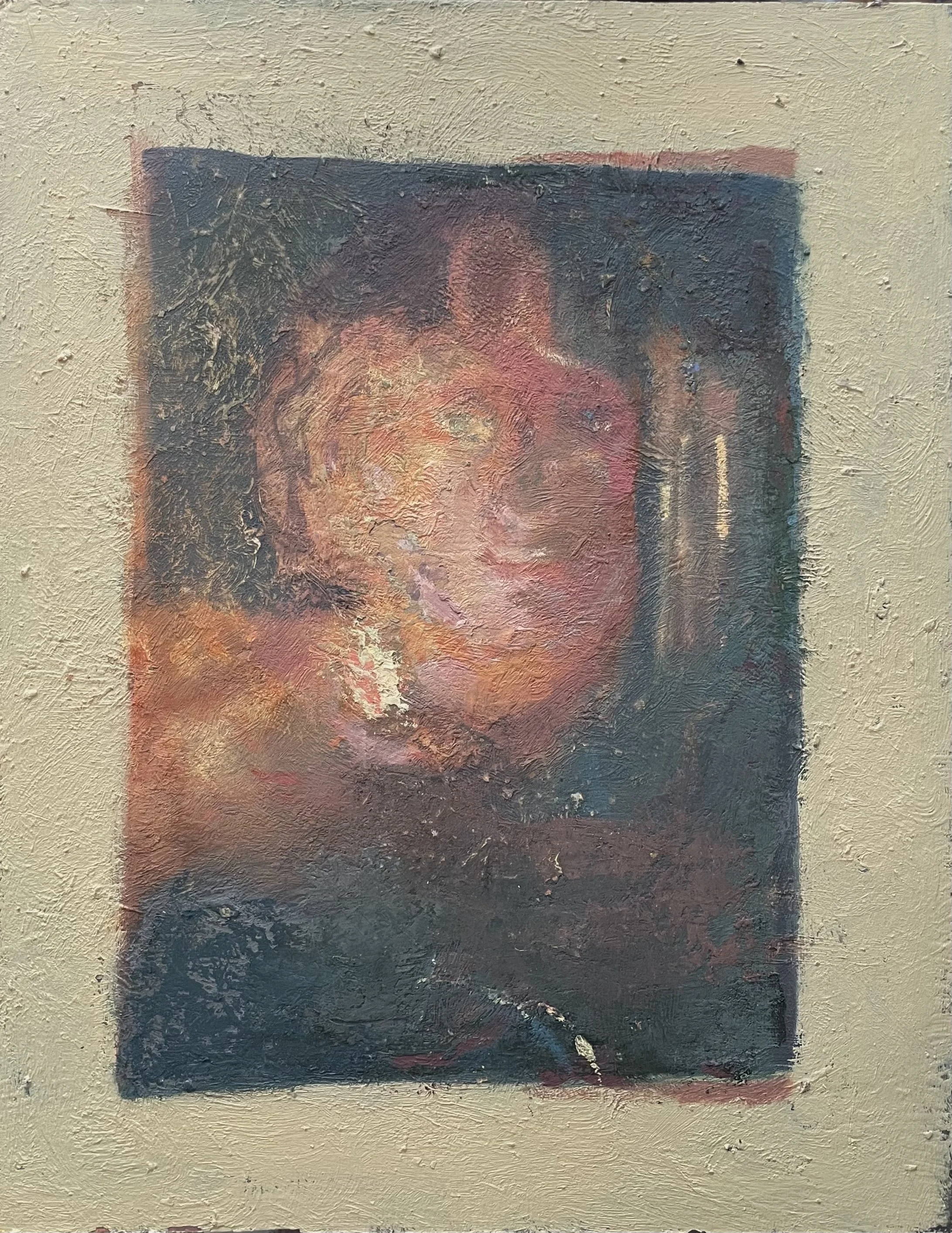 Matchlight, 15" x 11", oil on board, 2022