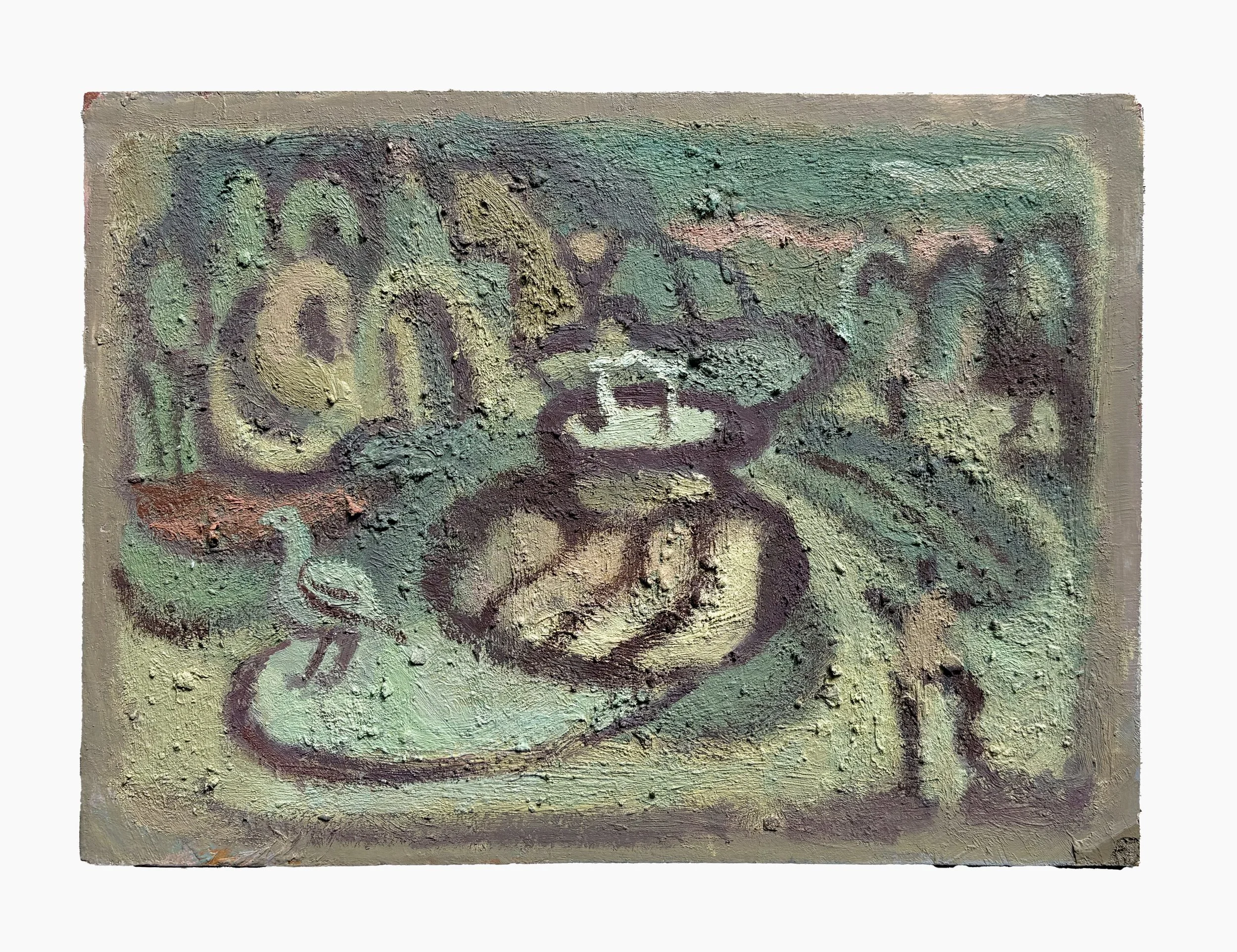 Landscape with Pergola, 8 7/8" x 12", oil on board, 2026