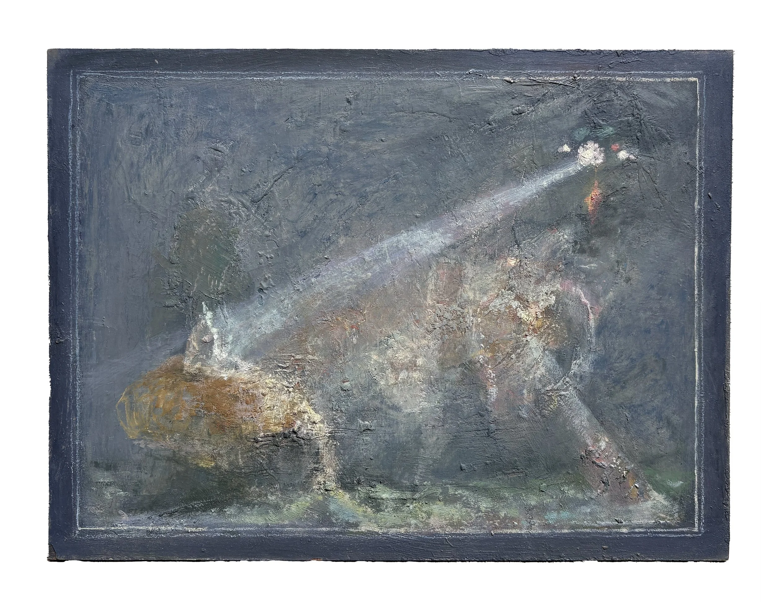 Spotlit, 10" x 13.5", oil on board, 2026