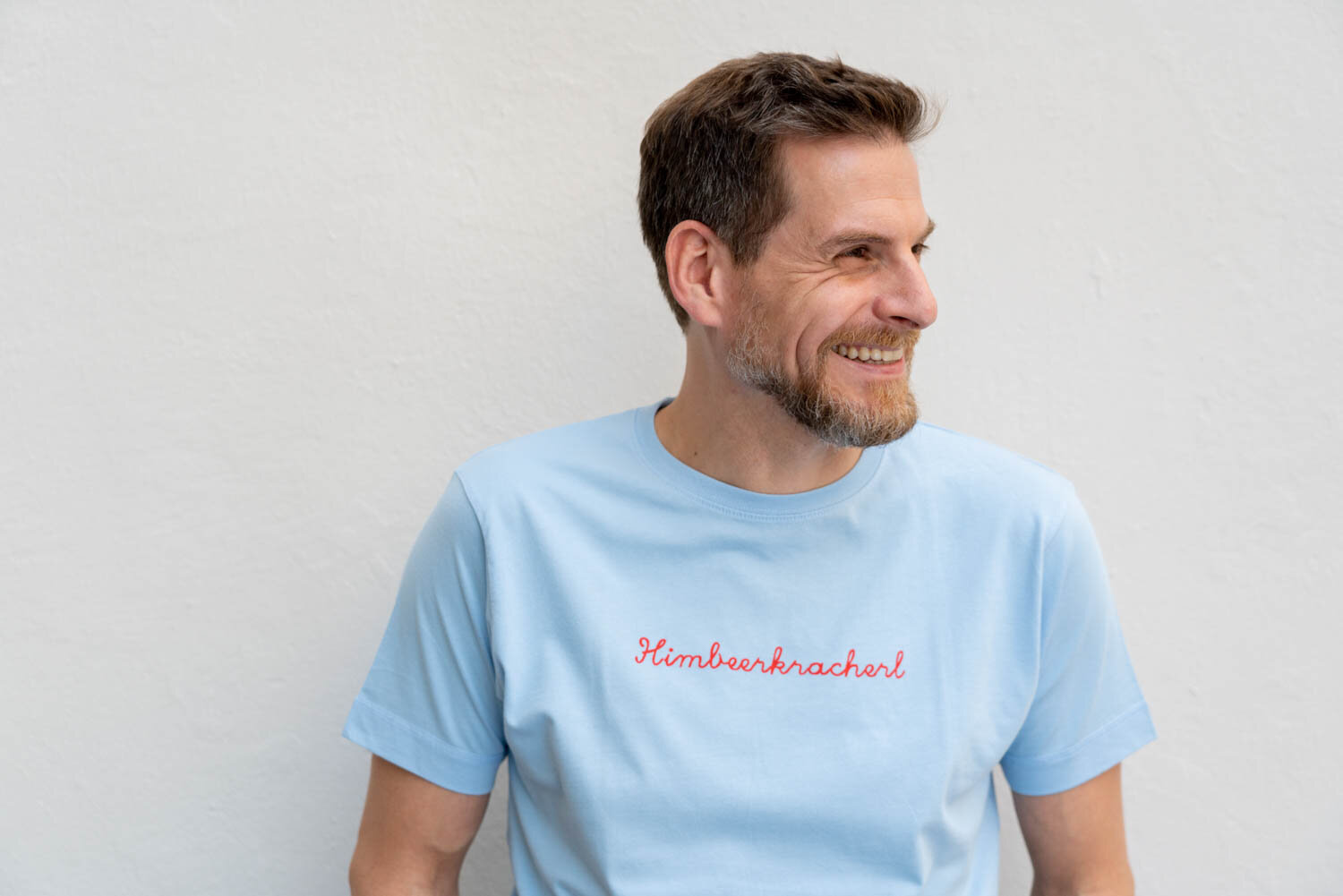 T-Shirt Herren, Himbeerkracherl, siebdruck