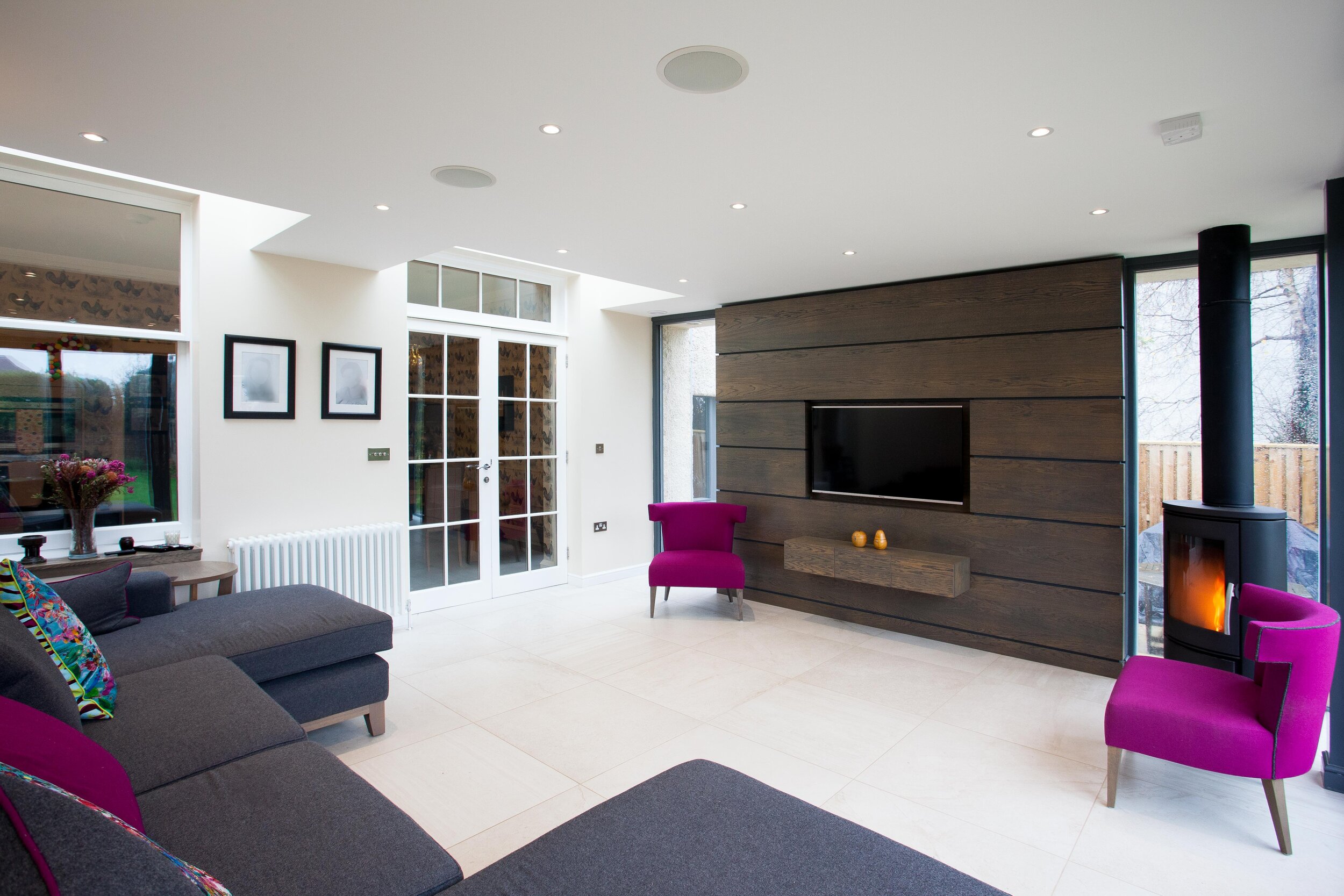  Bespoke panelling and furnishings were by Charlotte James Interiors. 