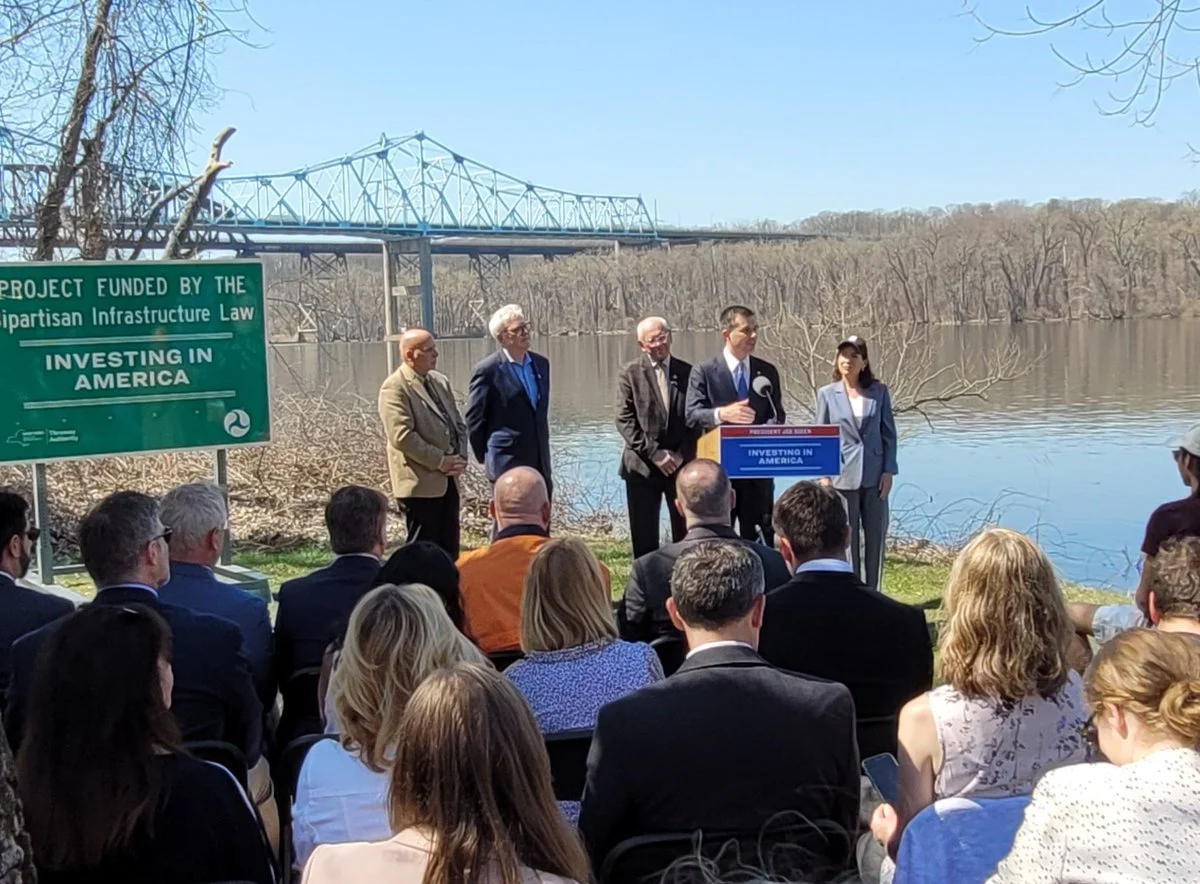 Secretary Buttigieg announces major interstate bridge investment that uses Hot-Dip Galvanized Rebar (HDG A-767 Class 1)