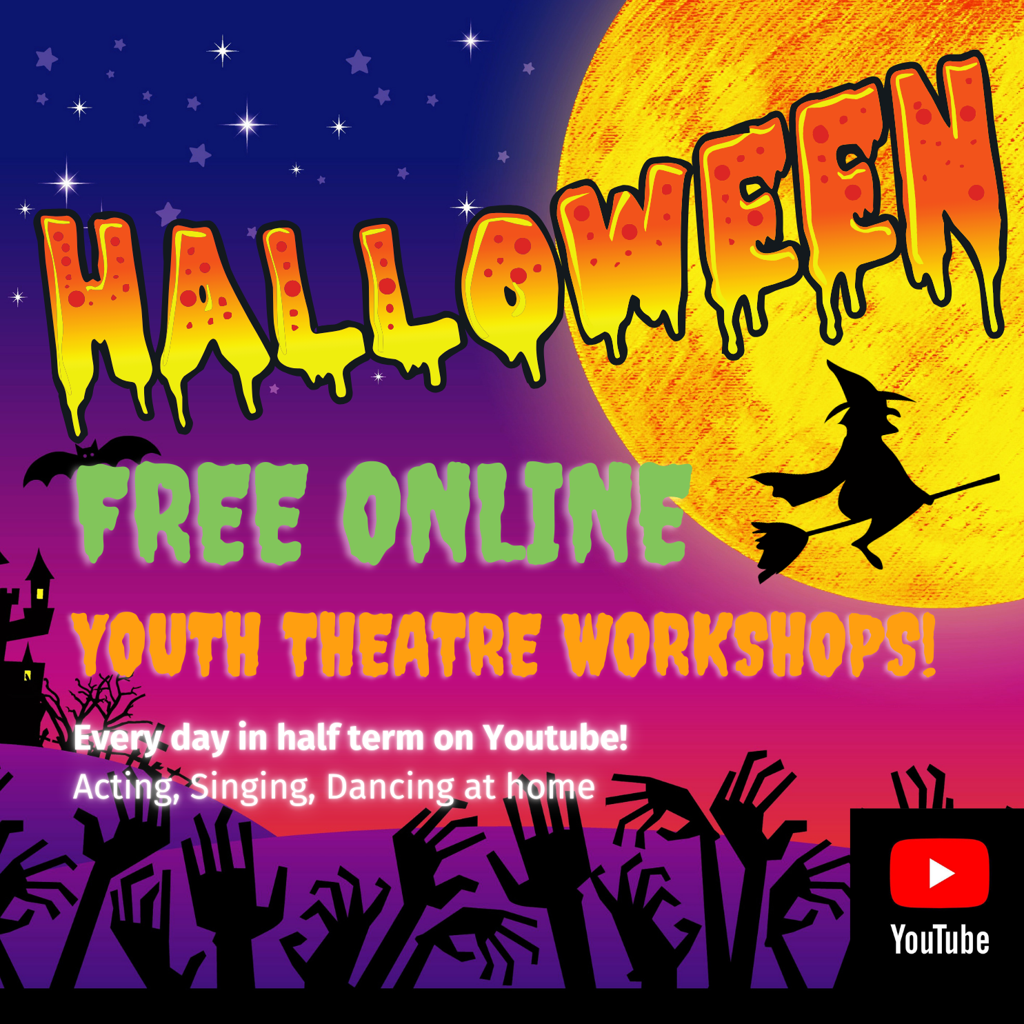 Halloween Online Workshops (free!)