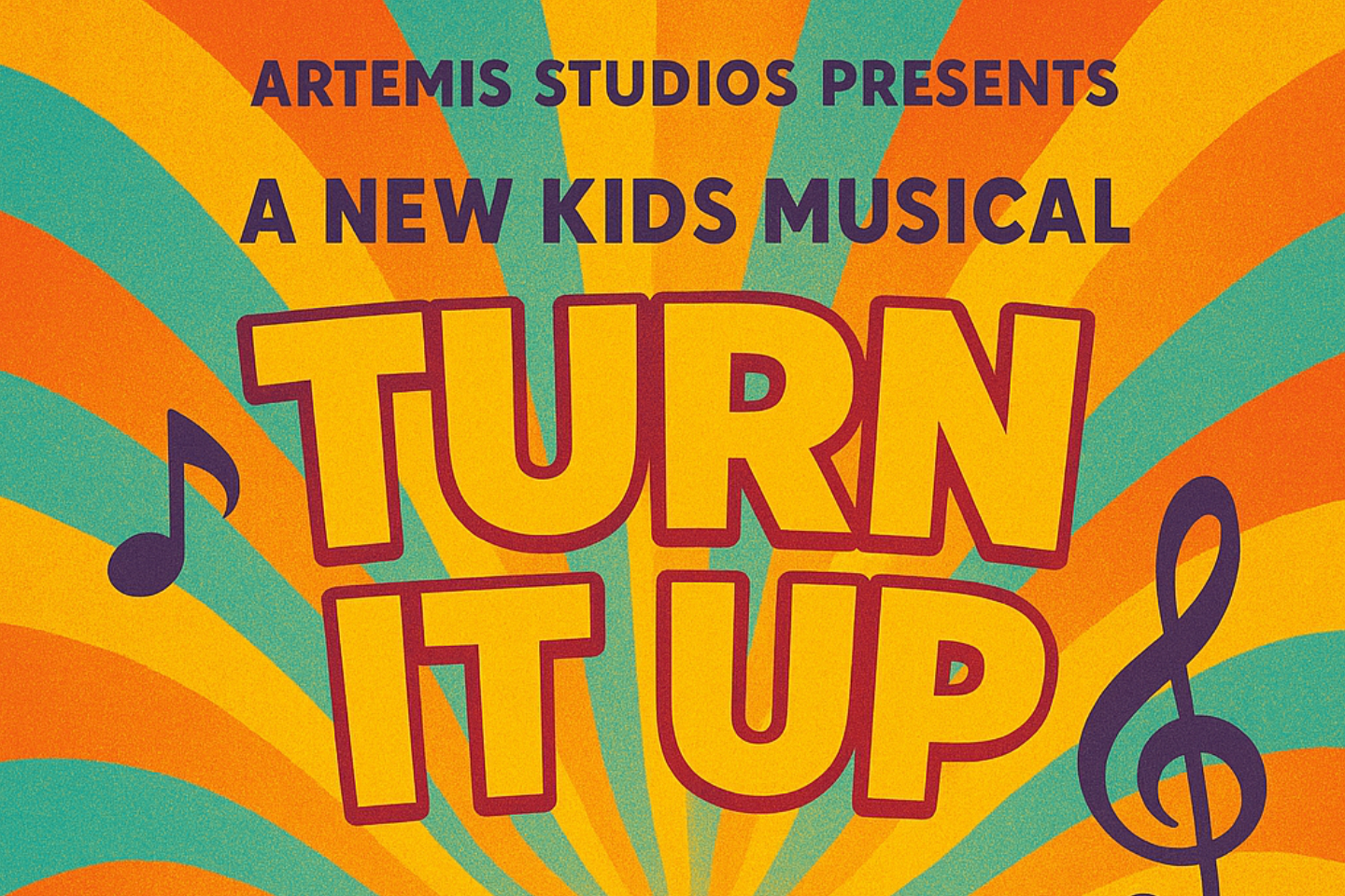 Turn it Up the premier at Bracknell's Wilde Theatre starring Artemis Junior Theatre Company, Little Actors, Artemis Street and Youth Theatre.