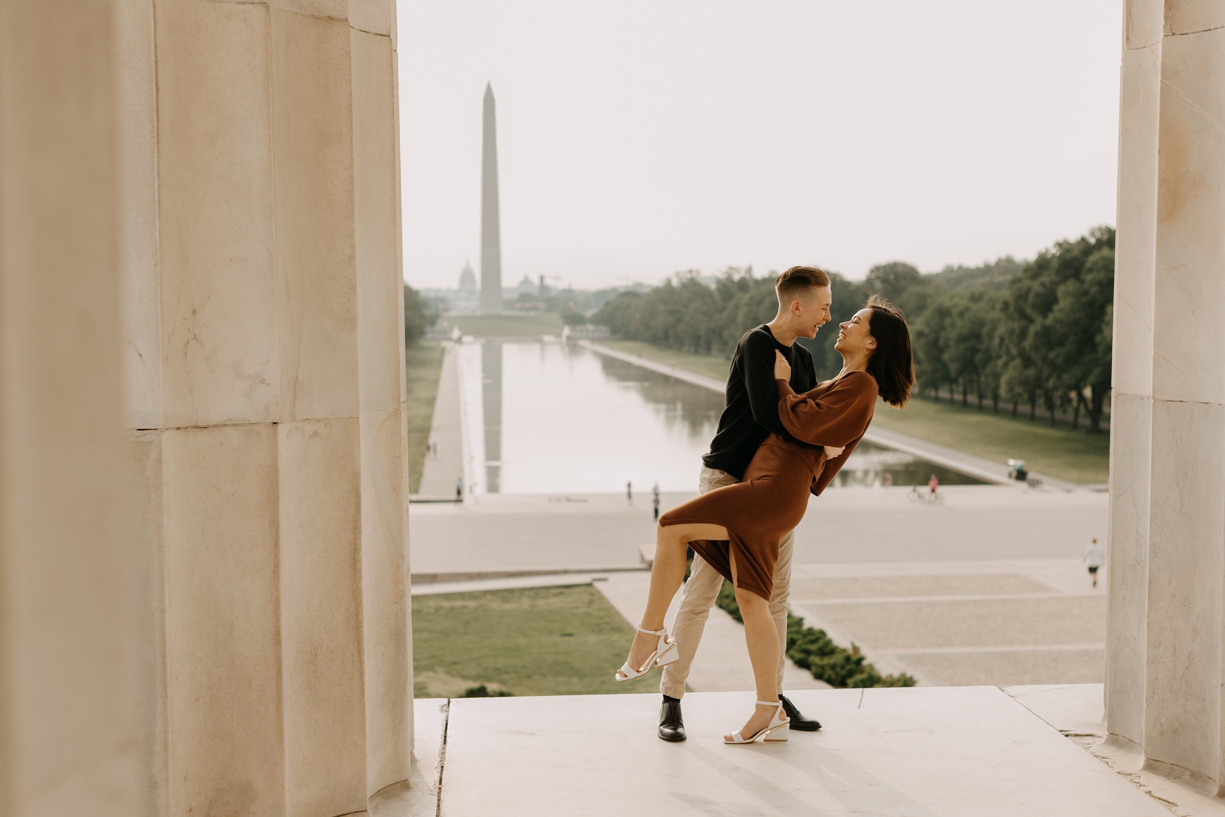 LGBTQIA+ Lincoln Memorial Engagement 