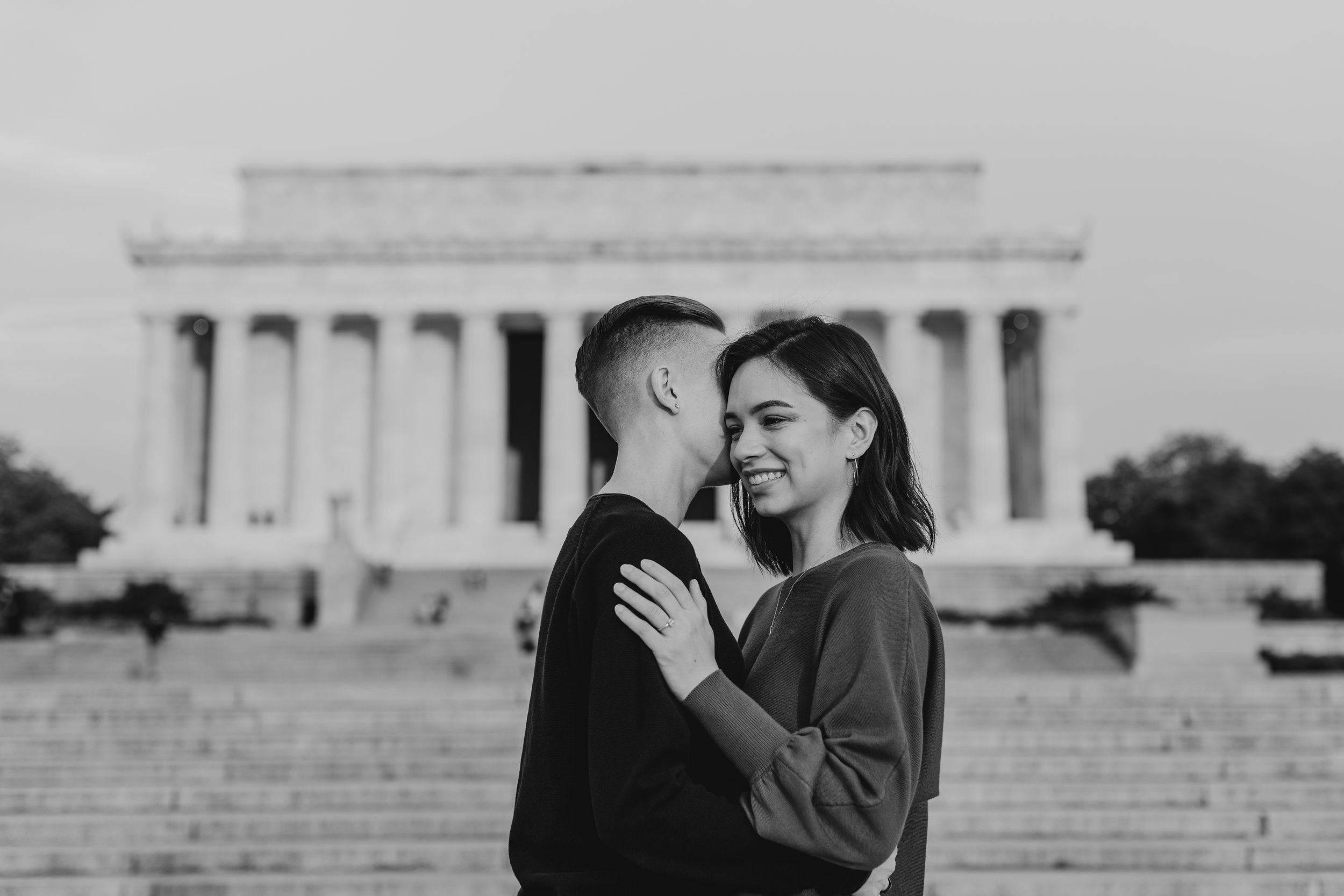 LGBTQIA+ Lincoln Memorial Engagement 